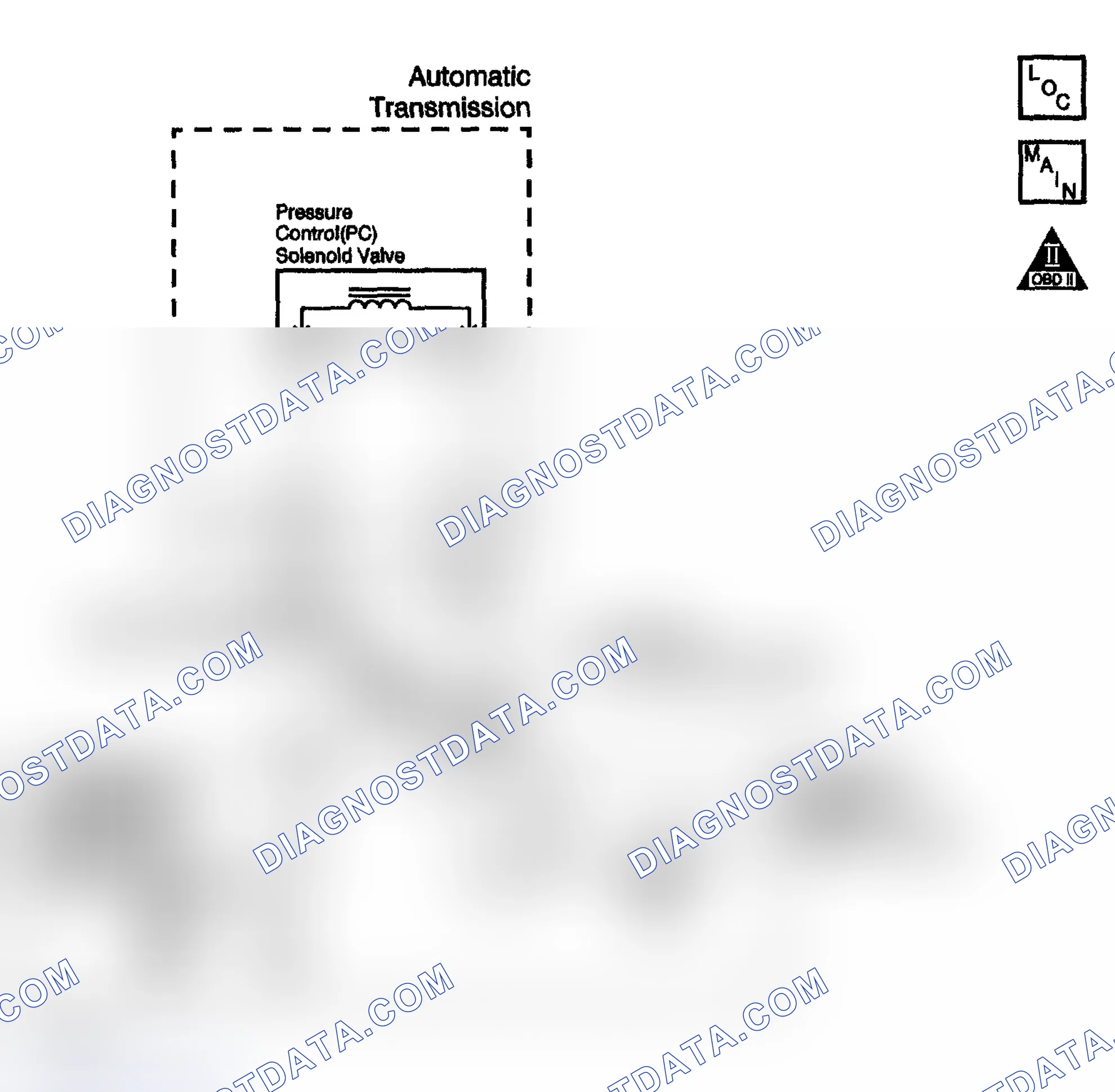 Scheme 312: DTC P0748 (4.2L): Pressure Control Solenoid Circuit Electrical