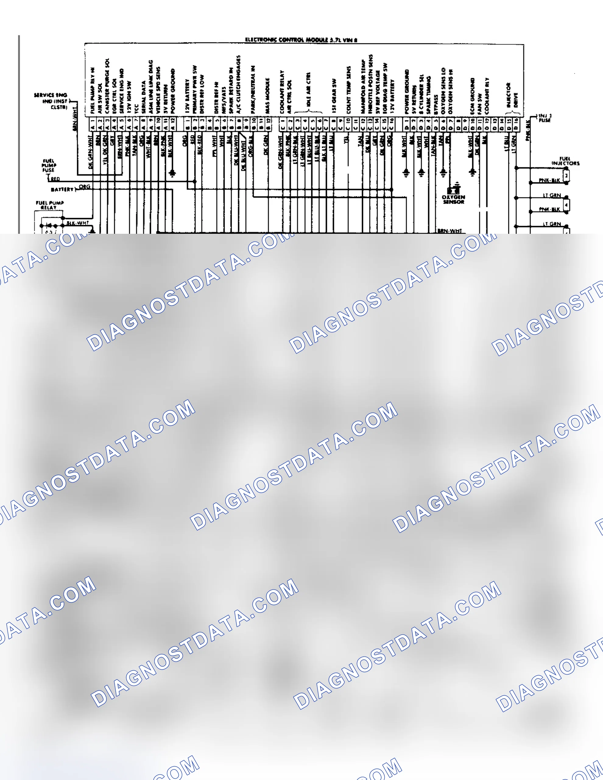 Scheme 45: Wiring Diagram: Corvette 5.7L Port Fuel Injection System