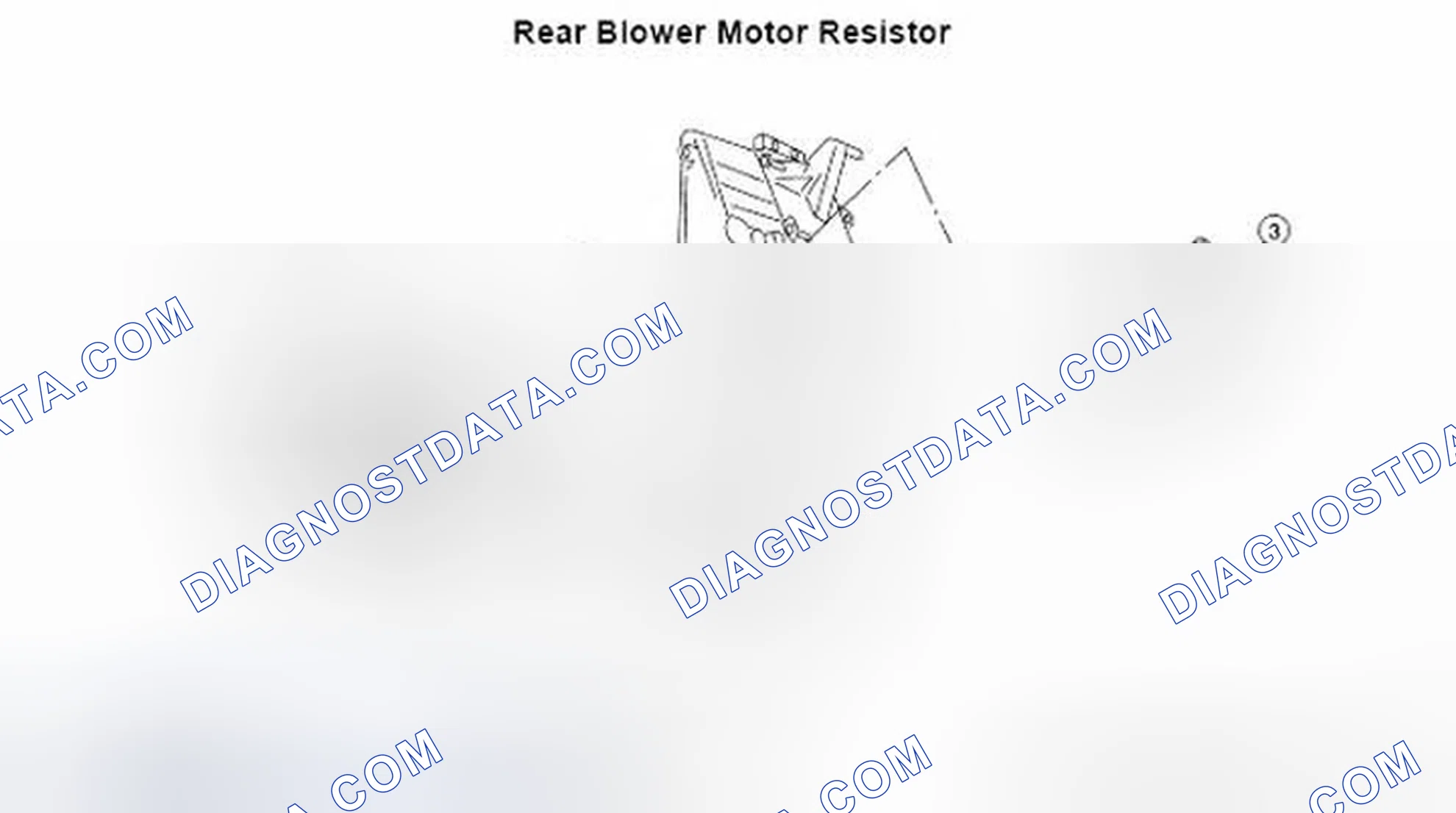 Fig. 185: Identifying Rear Blower Motor Resistor Components