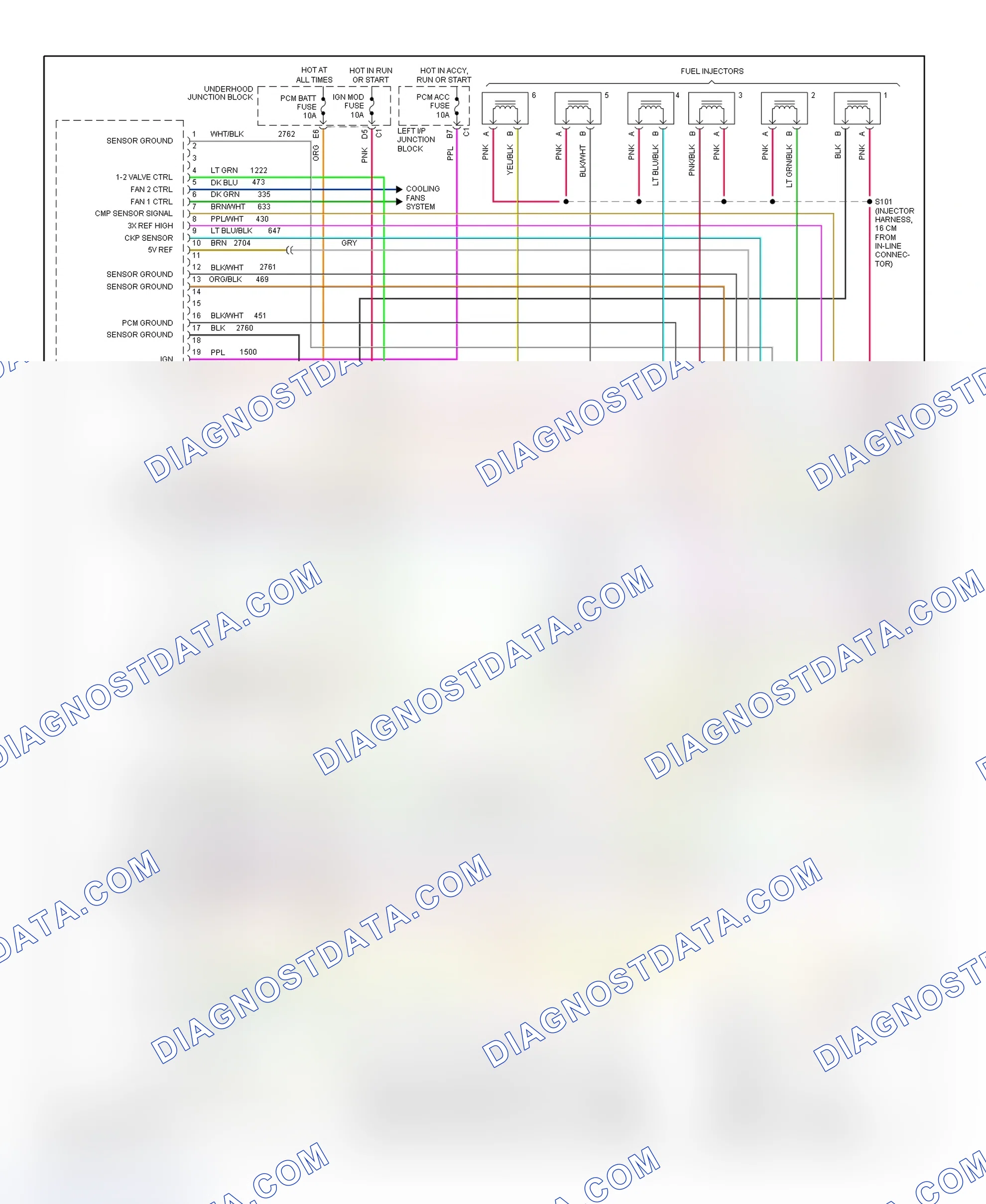 Scheme 68: PCM Wiring Diagram (Cutlass & Malibu - 3.1L - 1 Of 3)