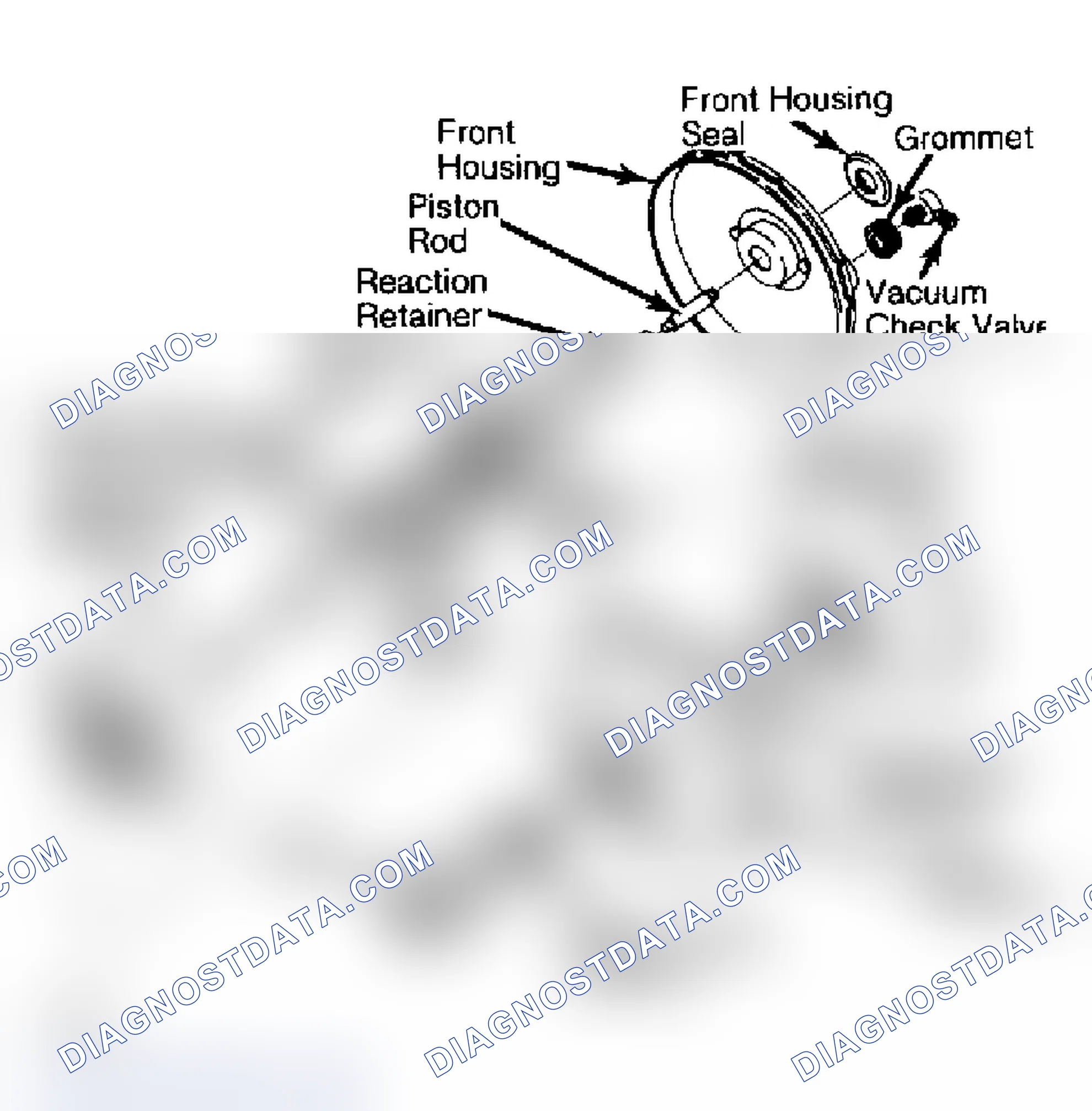 Scheme 16: Typical Delco-Moraine Single Diaphragm Power Brake Unit Do not disassemble power push rod assembly.