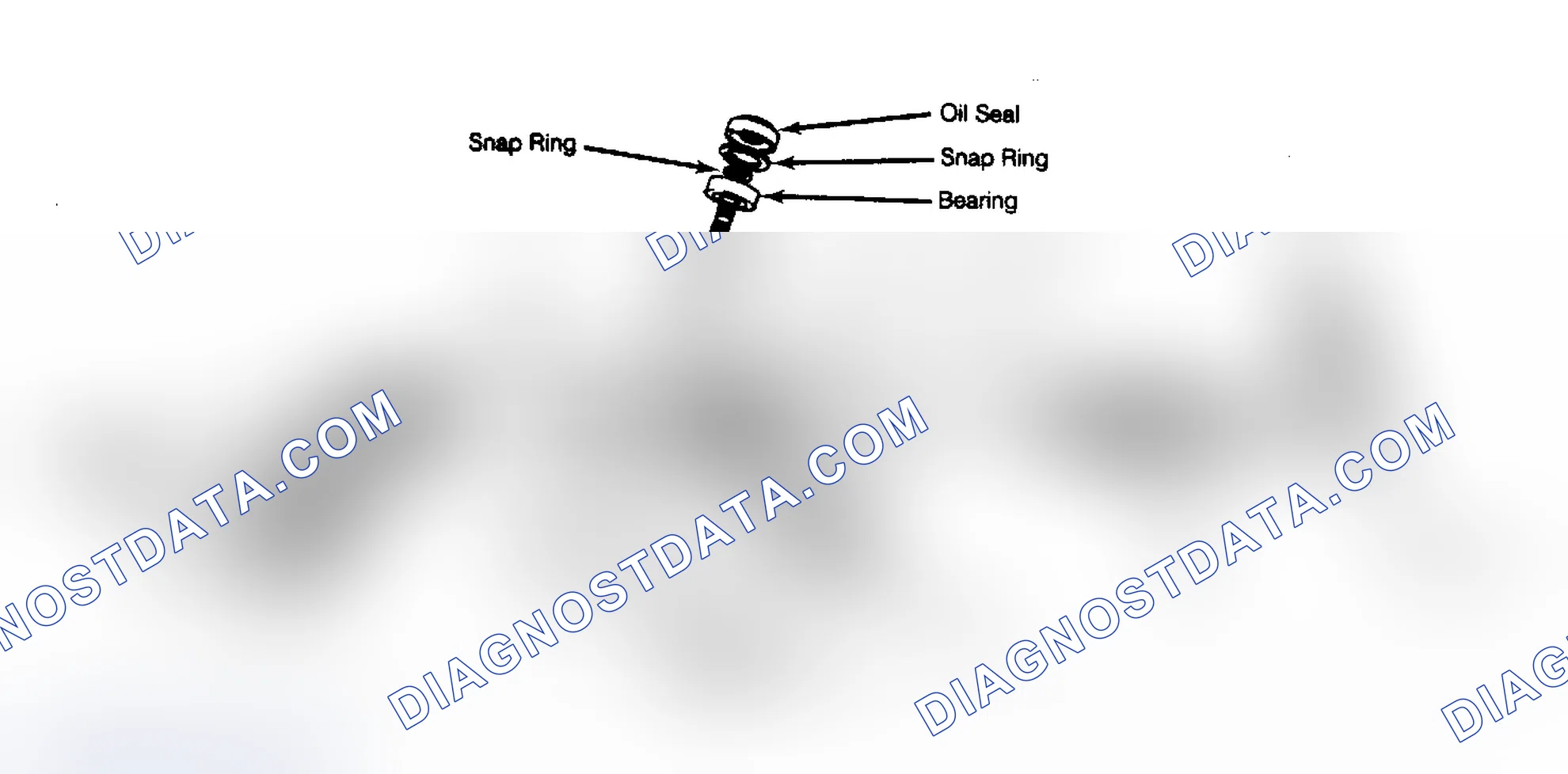 Scheme 1: Exploded View of Excel Rack & Pinion Steering Gear