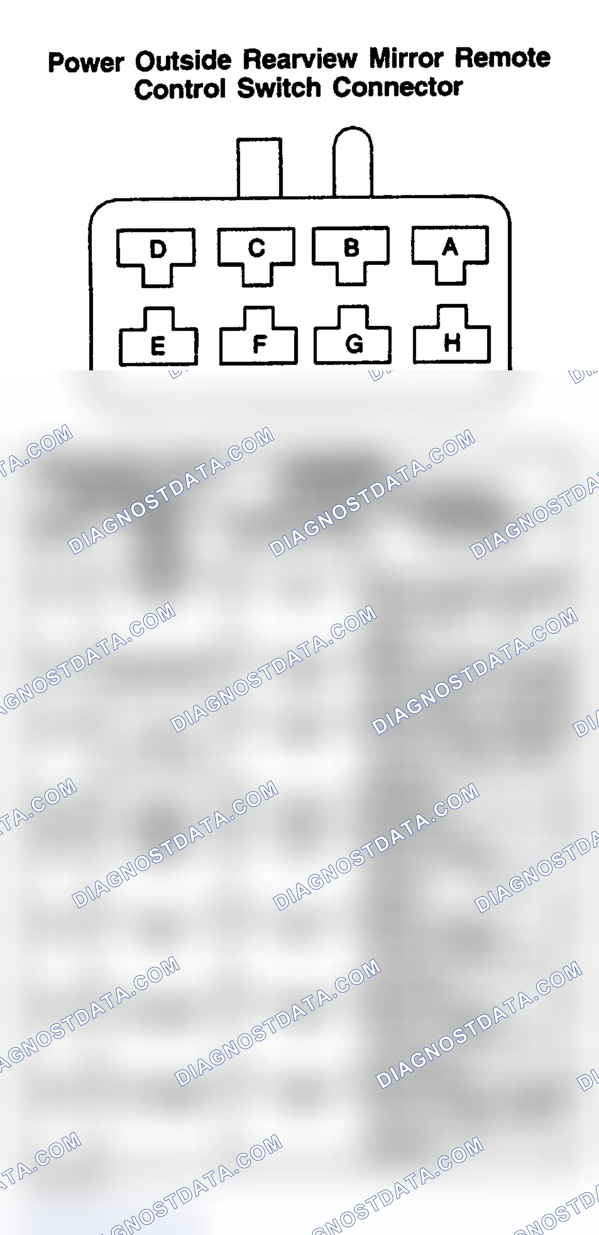 Scheme 221: POWER OUTSIDE REARVIEW MIRROR REMOTE CONTROL SWITCH