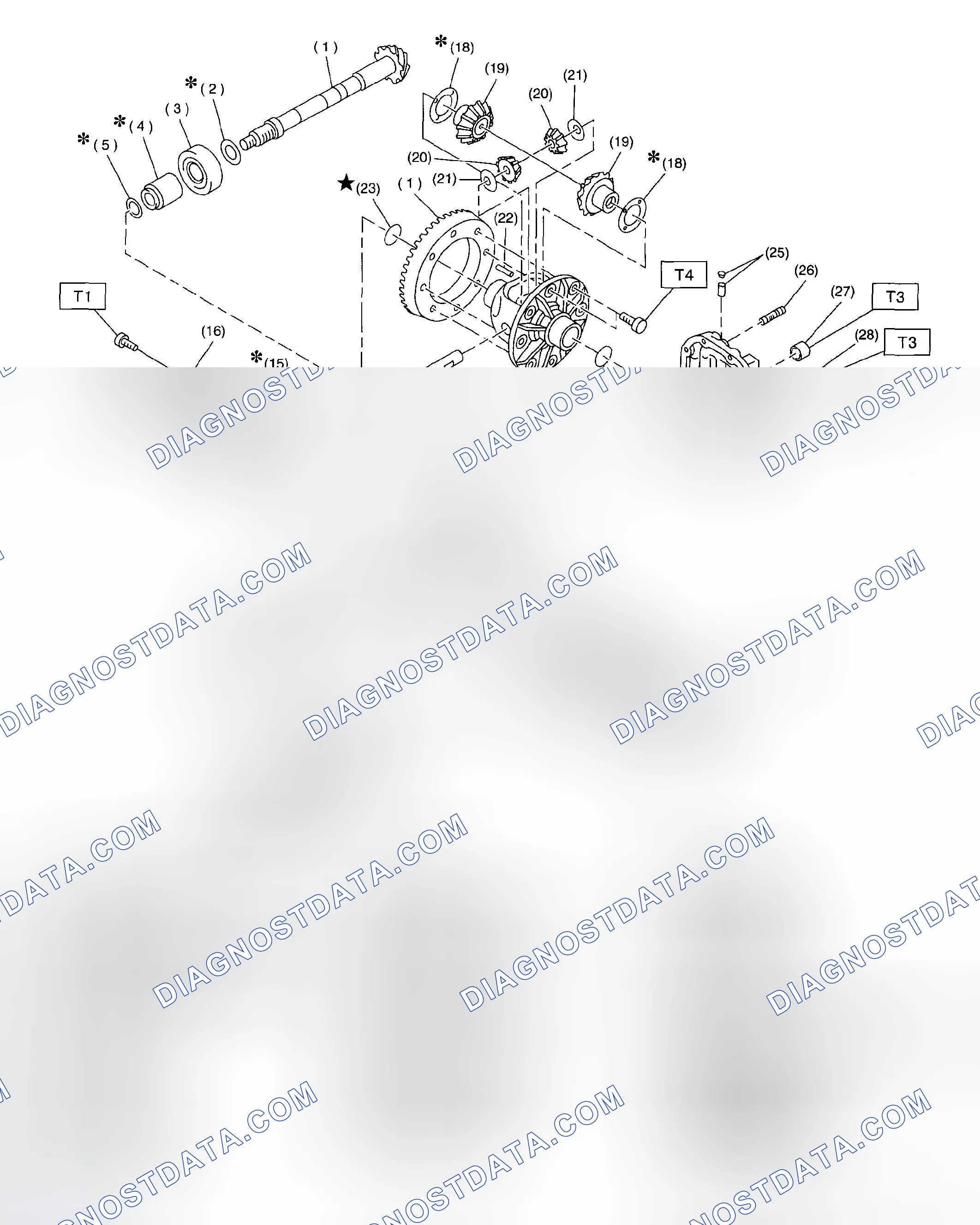 Scheme 114: REAR DIFFERENTIAL WITHOUT LSD