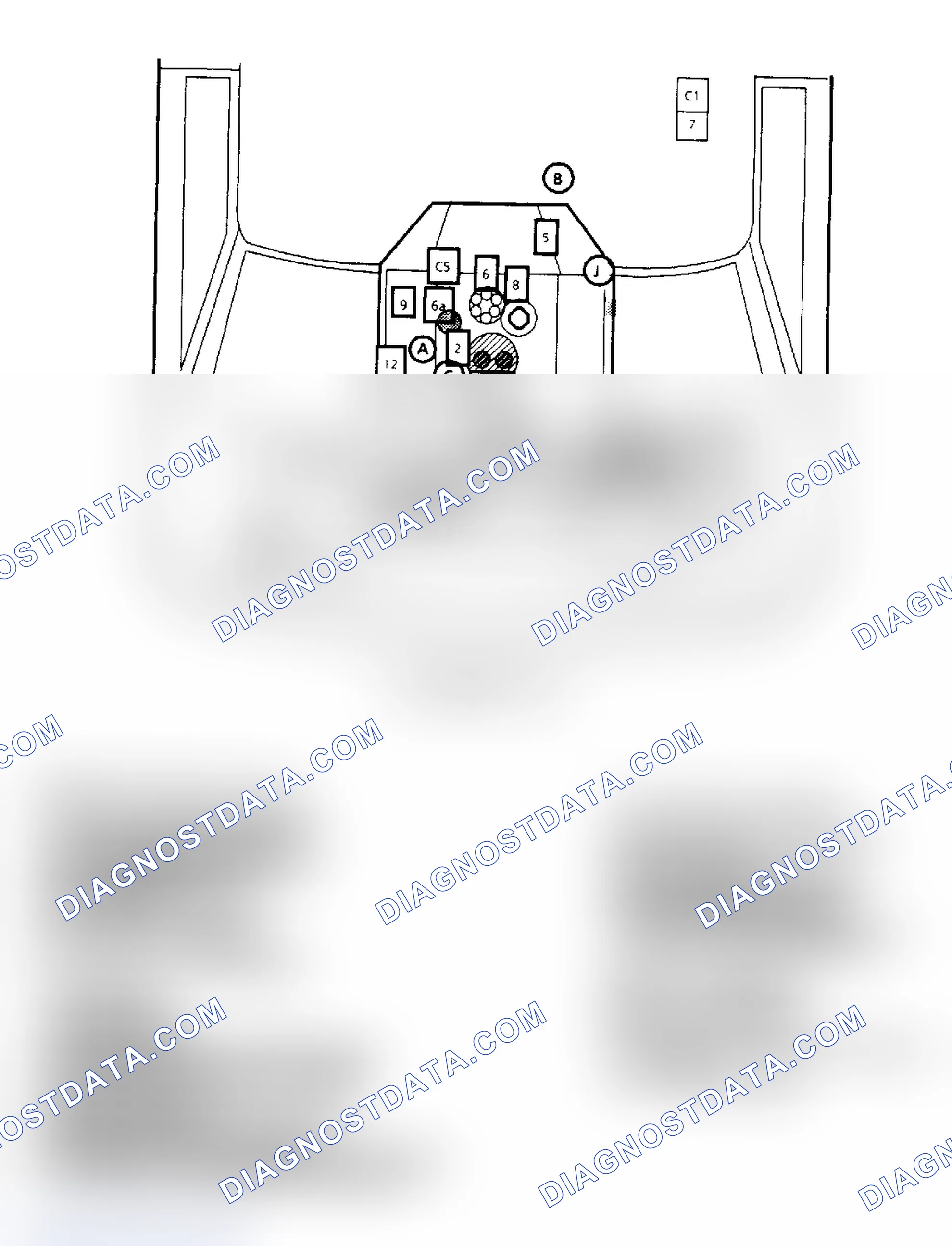 Scheme 166: Component Locations for "G" Series 4.3L