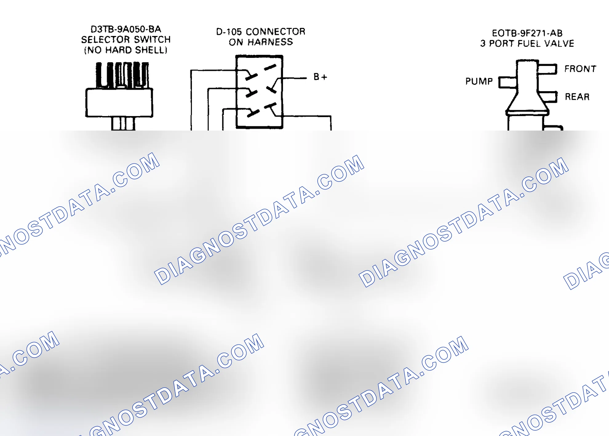 Scheme 30: E150, E350 W/3-Port Fuel Selector Valve (Dual Tank) Wiring Diagram