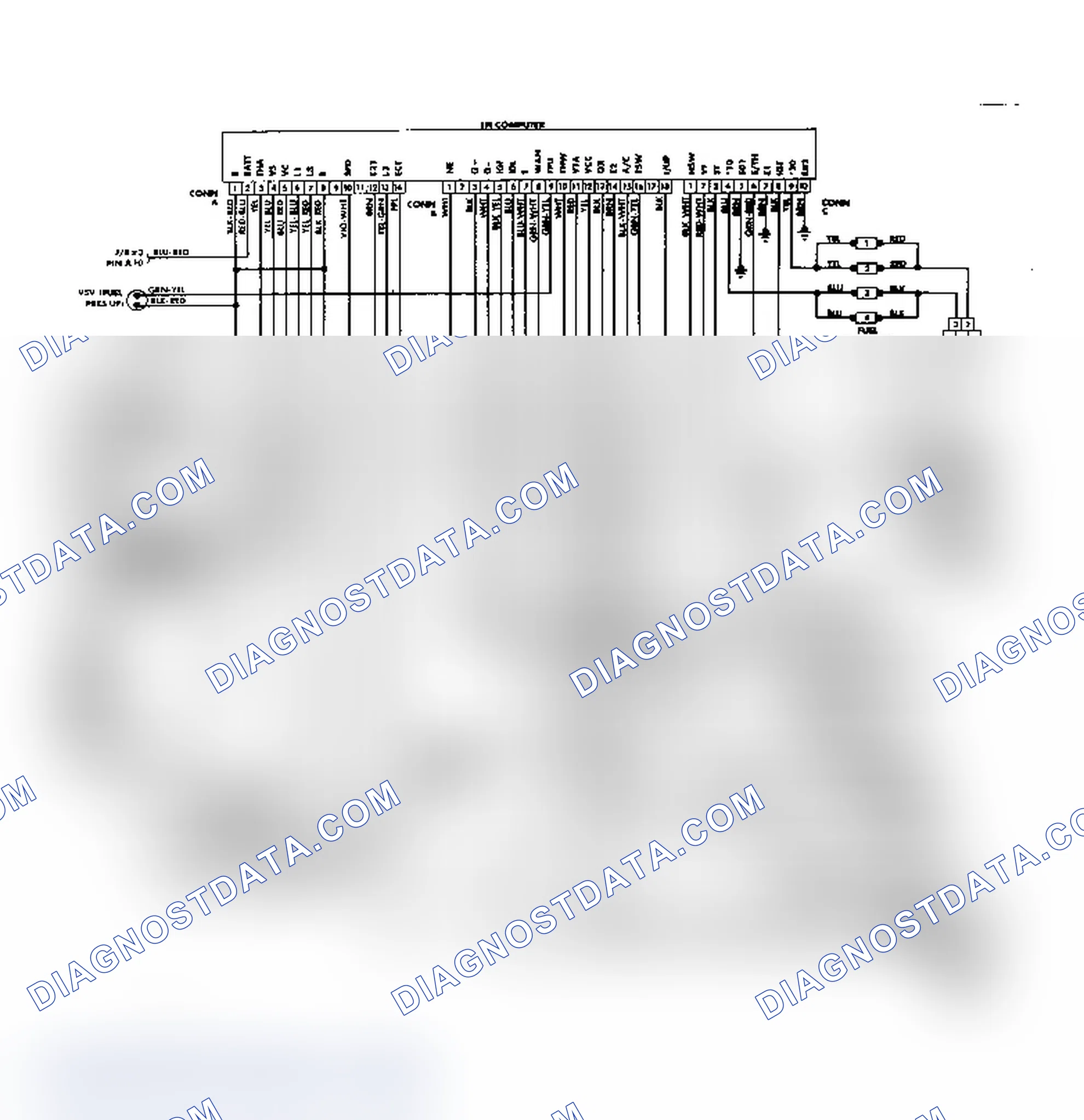 Scheme 57: EFI/TCCS Wiring Diagram (Corolla FWD - W/4A-GE Engine)