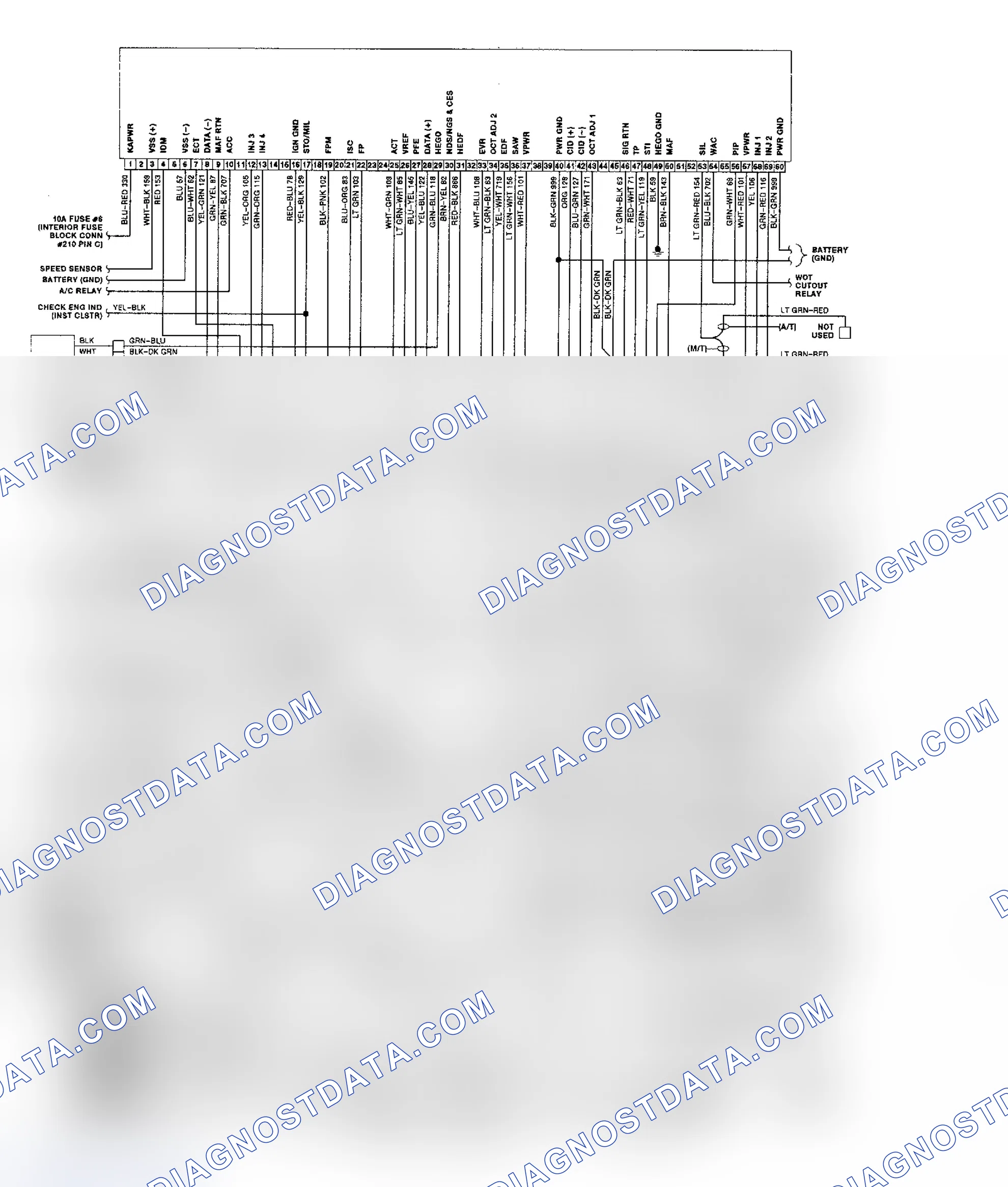 Scheme 132: Wiring Diagram (1.9L PFI Escort & Tracer EEC-IV)