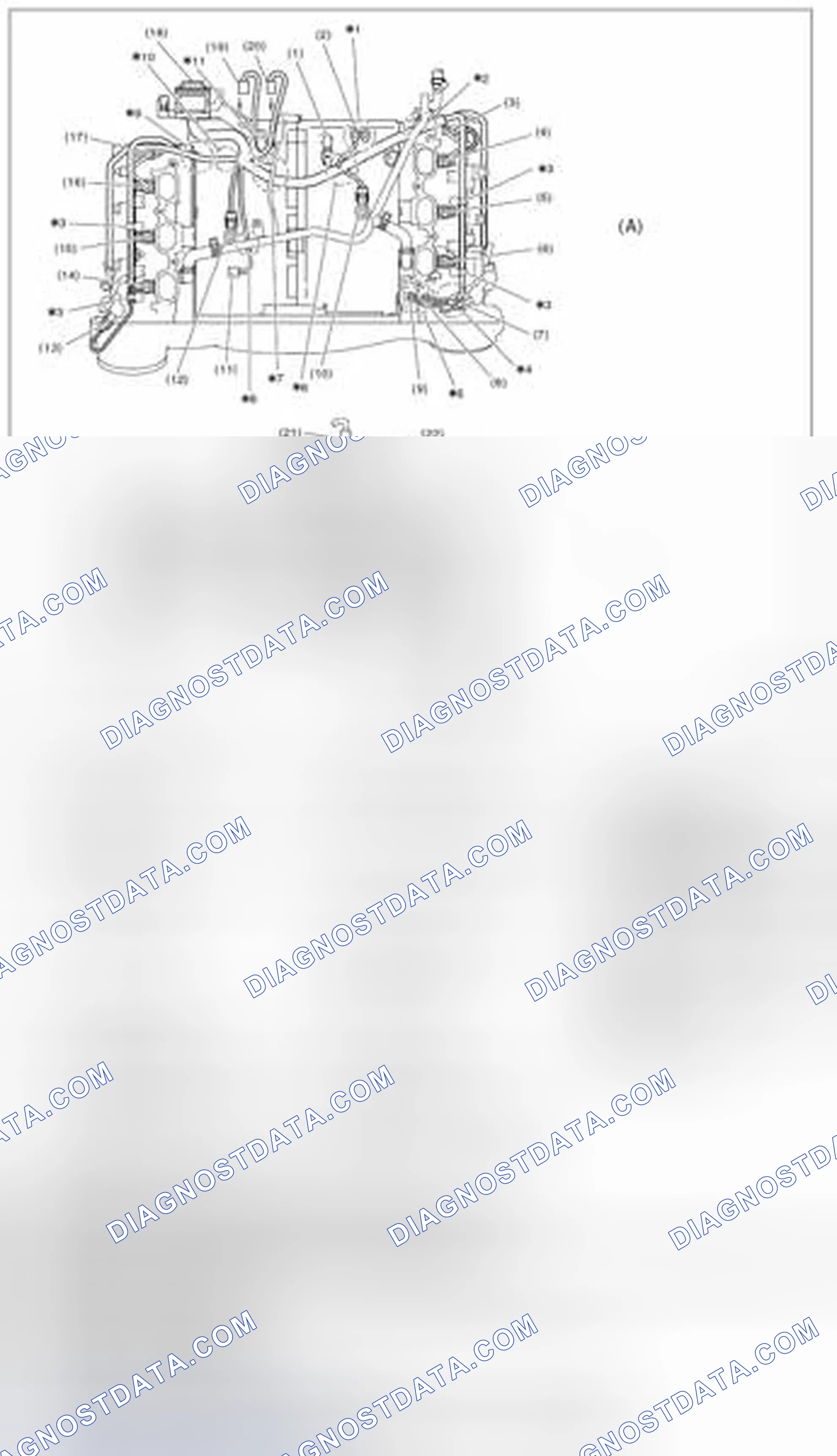 Scheme 476: Engine harness assembly diagram 1
