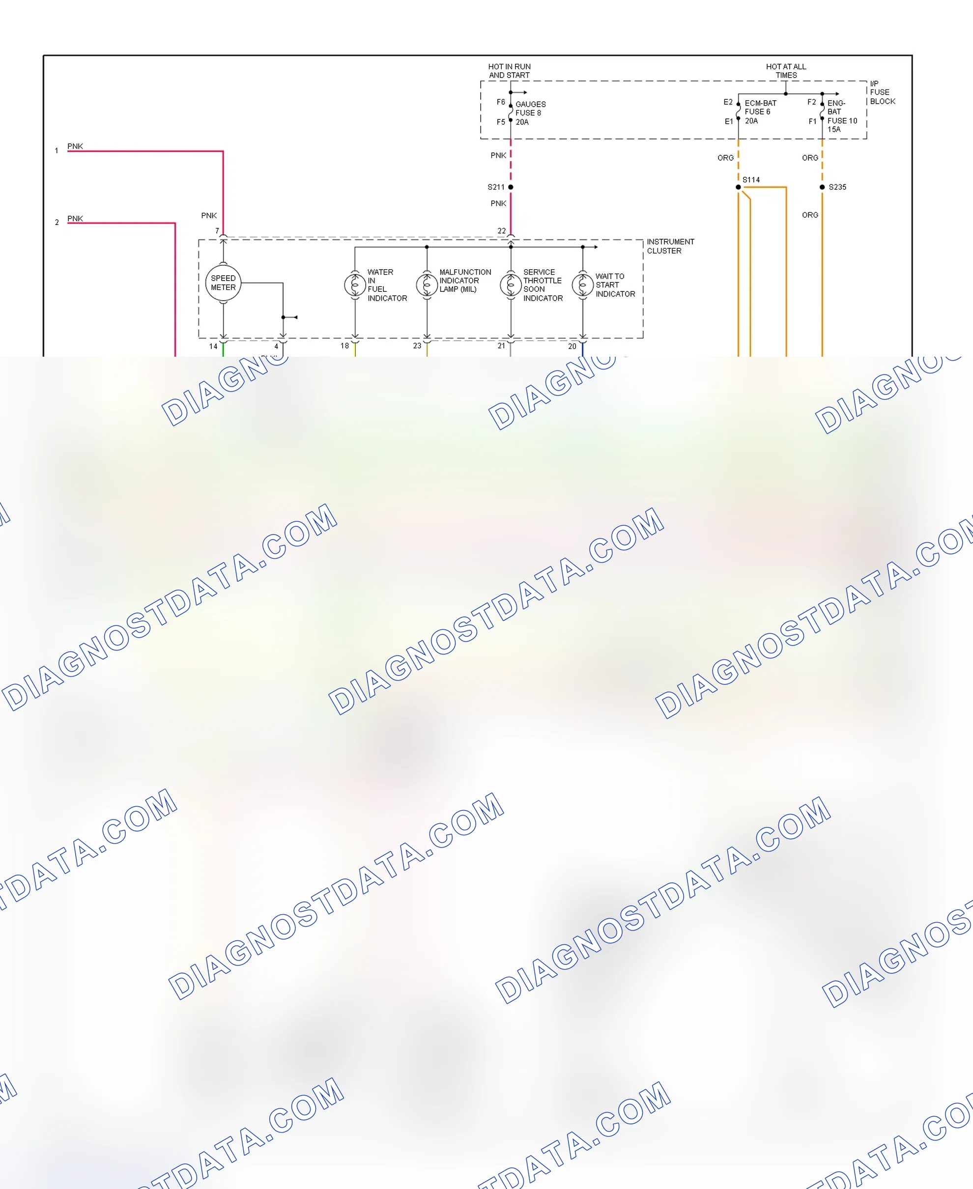 Scheme 104: PCM Wiring Diagram (Forward Control - Motorhome Chassis - 6.5L - 3 Of 4)