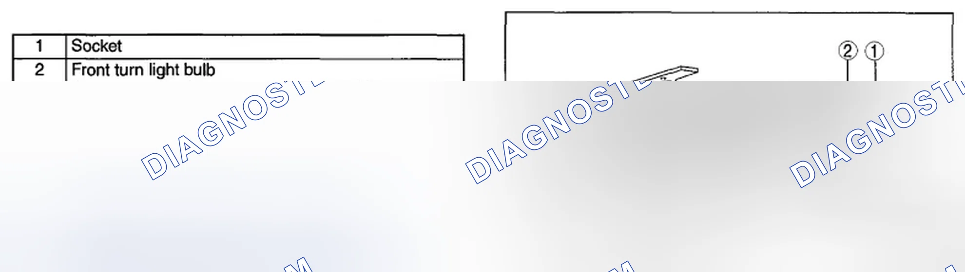 Scheme 30: FRONT TURN LIGHT BULB REMOVAL/INSTALLATION