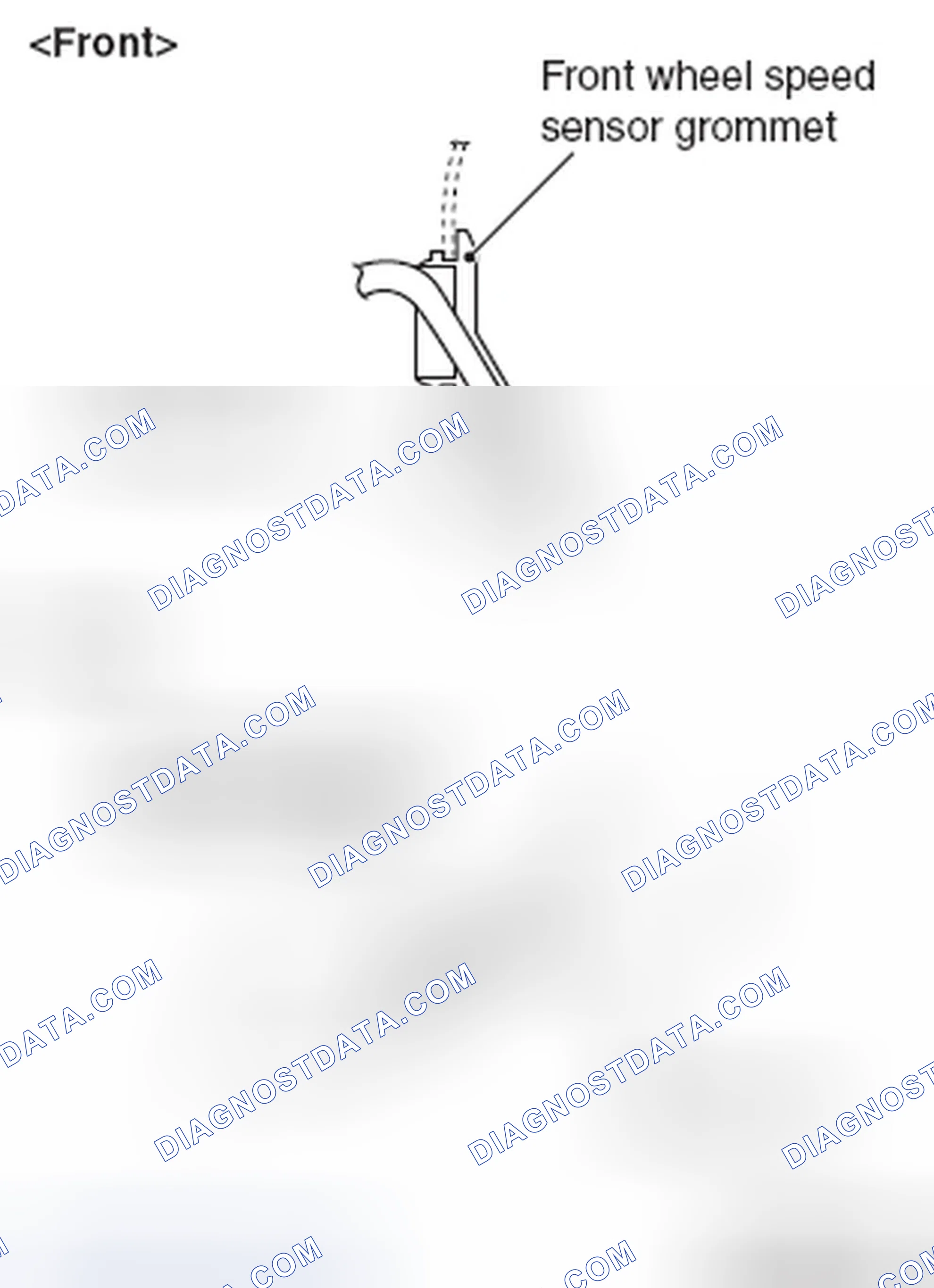 Scheme 41: >> C << FRONT WHEEL SPEED SENSOR GROMMET/REAR WHEEL SPEED SENSOR GROMMET INSTALLATION