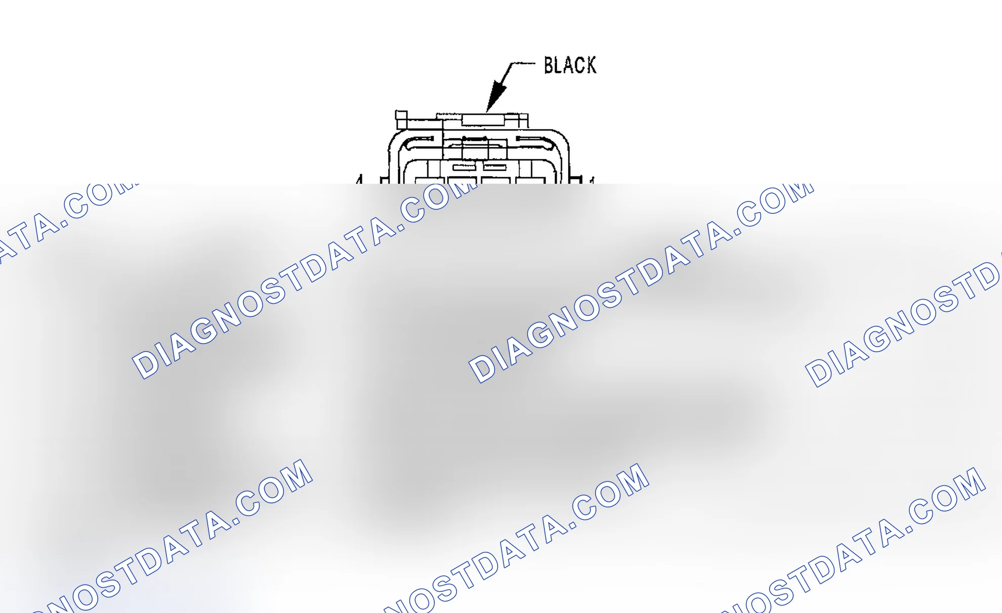 Scheme 810: SPEED CONTROL SERVO HARNESS CONNECTOR END VIEW