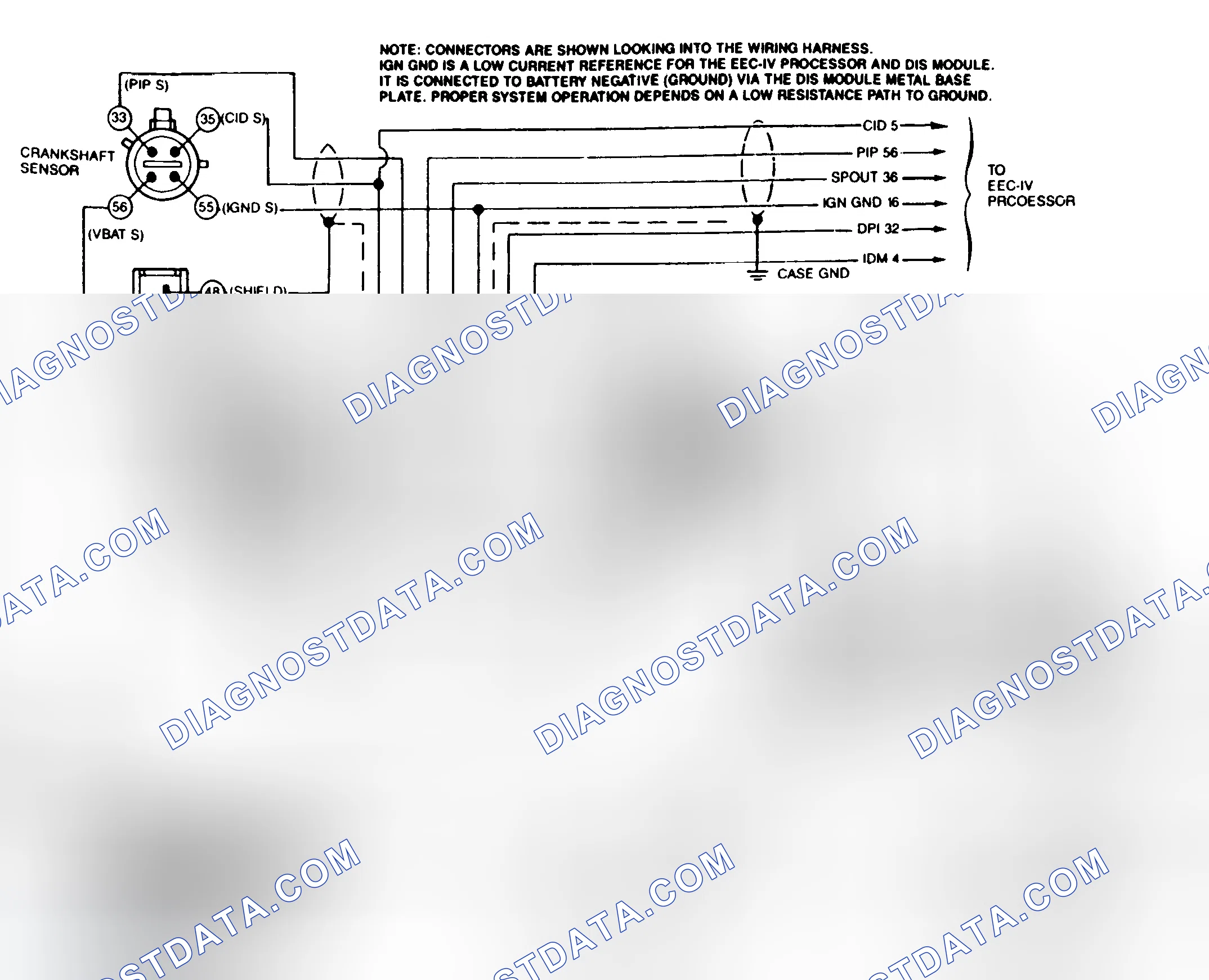 Scheme 159: DIS System Wiring Diagram (Mustang 2.3L)
