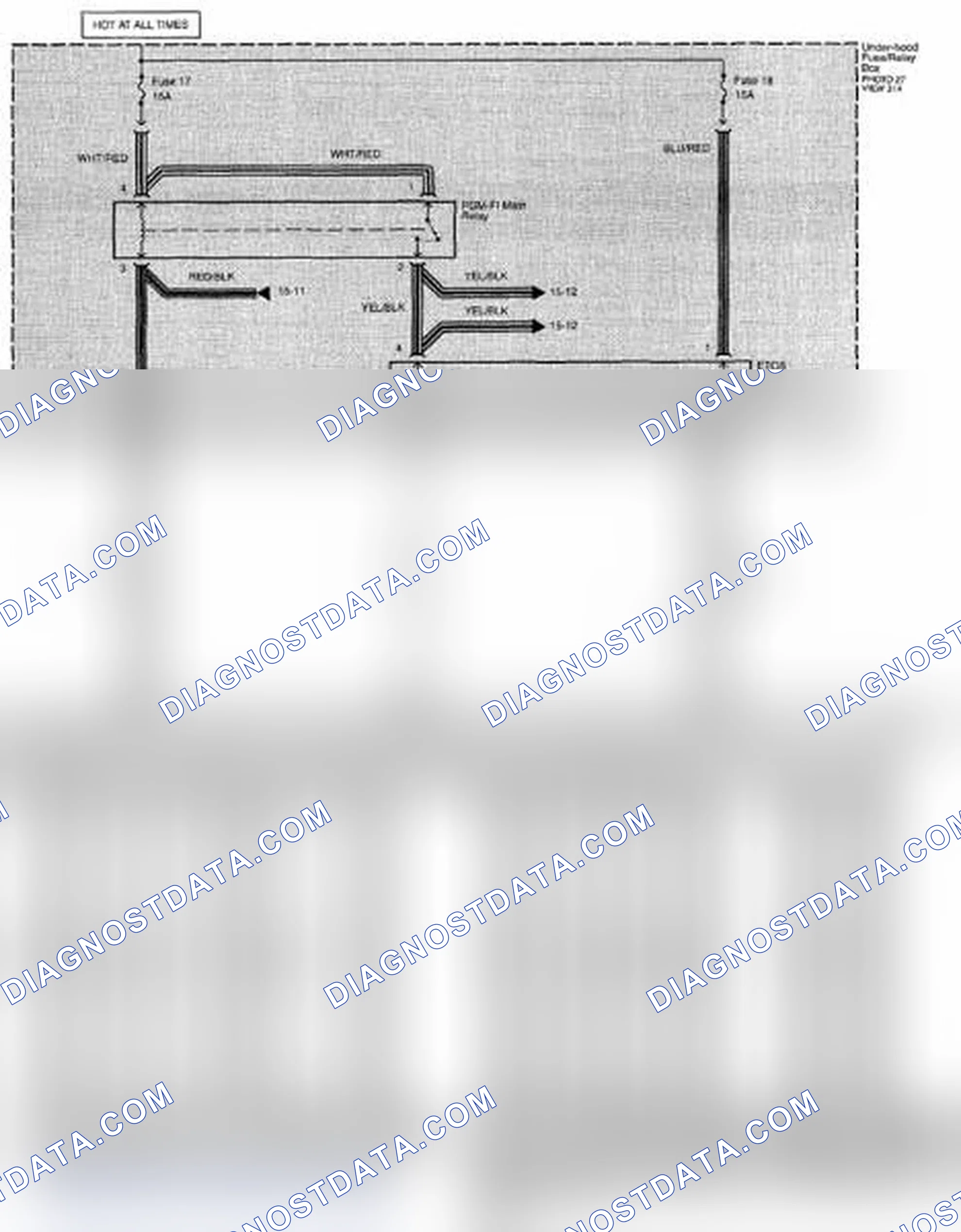 Scheme 164: Electronic Throttle Control System Circuit Diagram (Page 23-4)