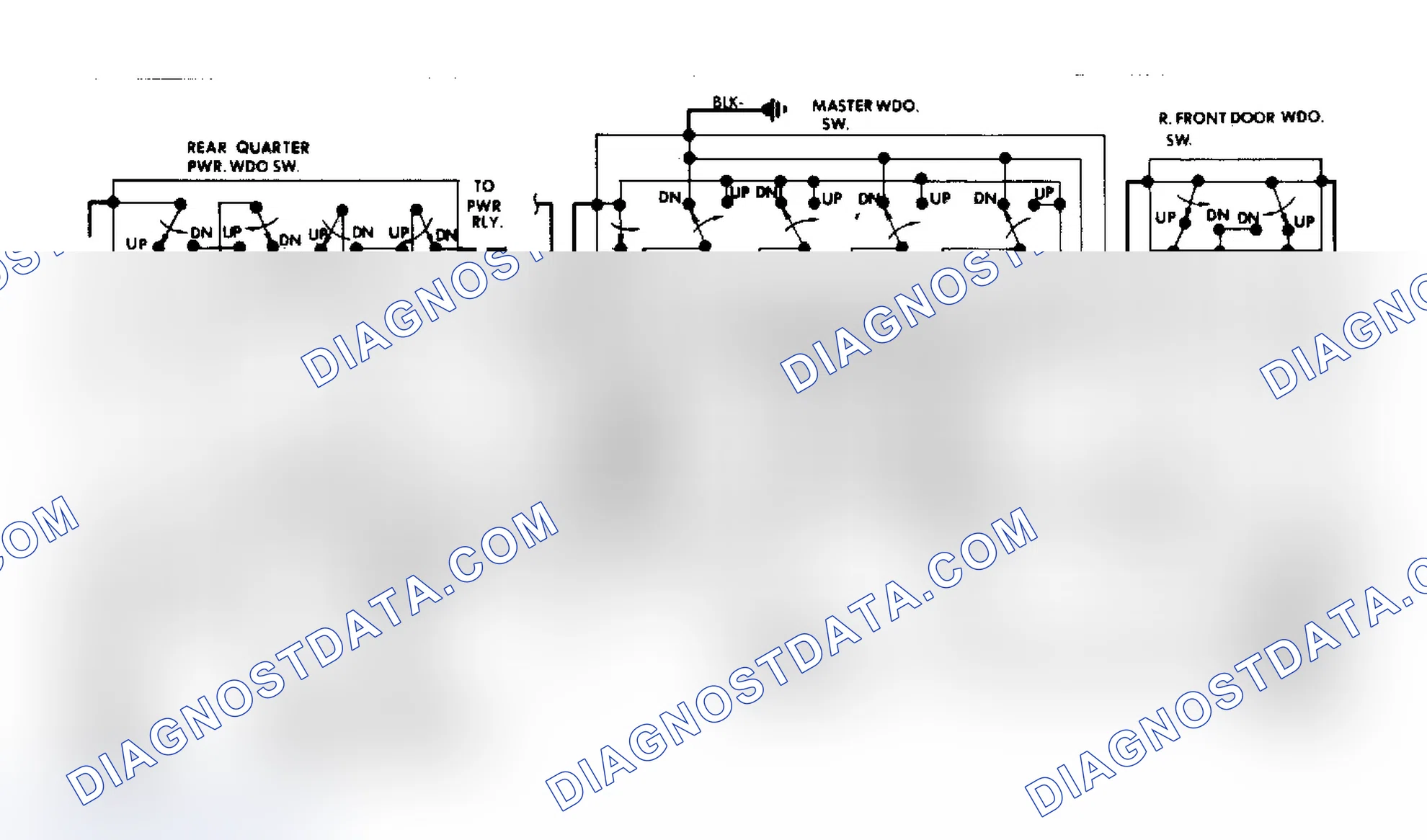 Scheme 7: LeBaron and 600 Convertible Power Window Schematic