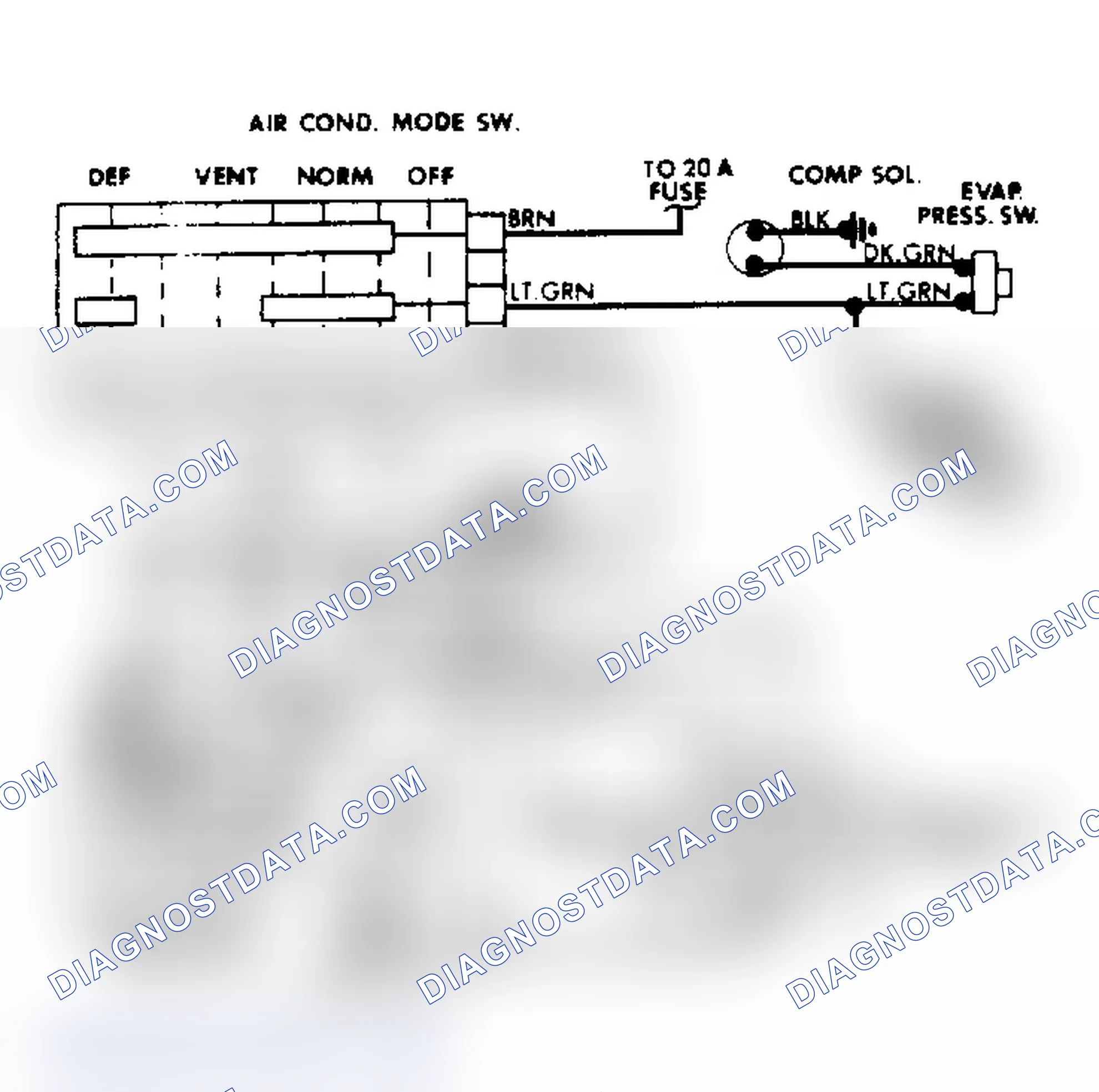 Scheme 10: A/C-Heater Vacuum Diagram (Van Models)