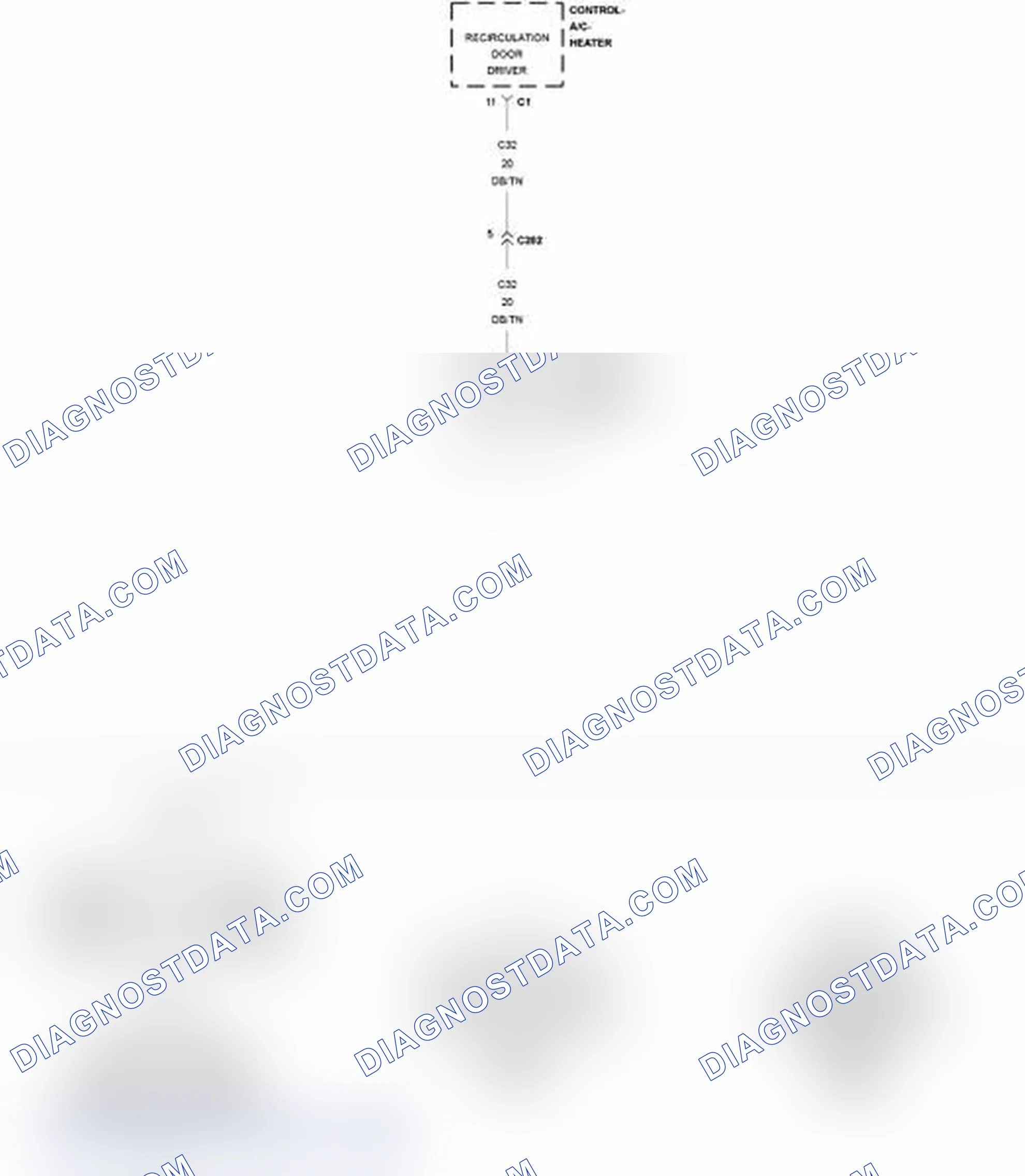 Scheme 41: B105A-RECIRCULATION DOOR CONTROL CIRCUIT HIGH