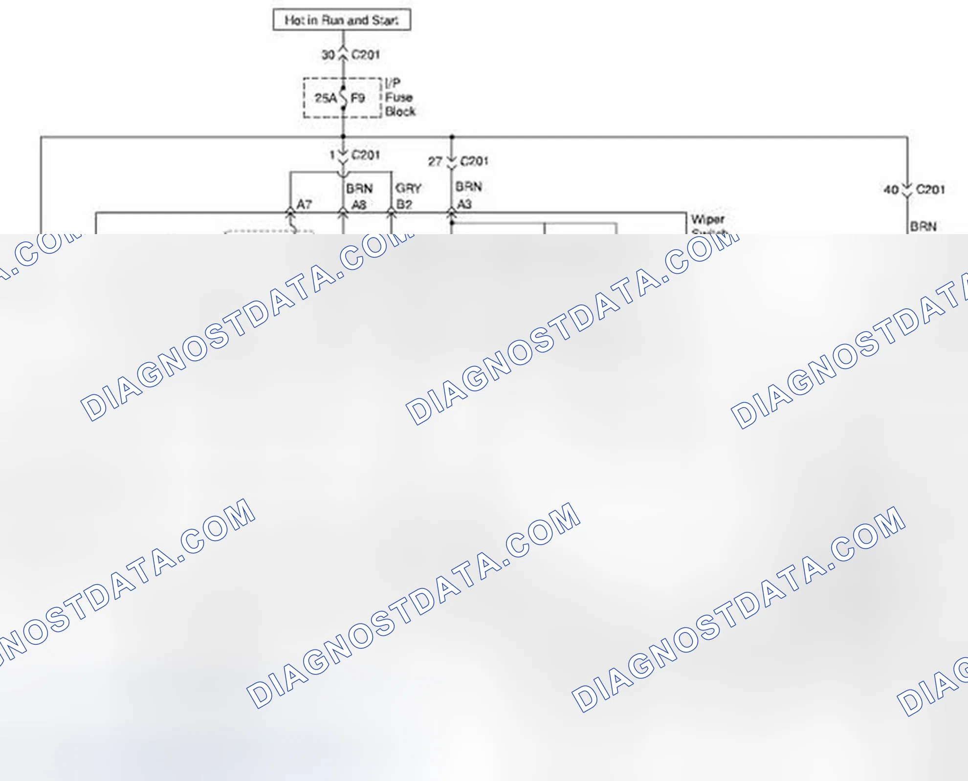 Scheme 3: For with REAR INTERMITTENT, HATCHBACK Model