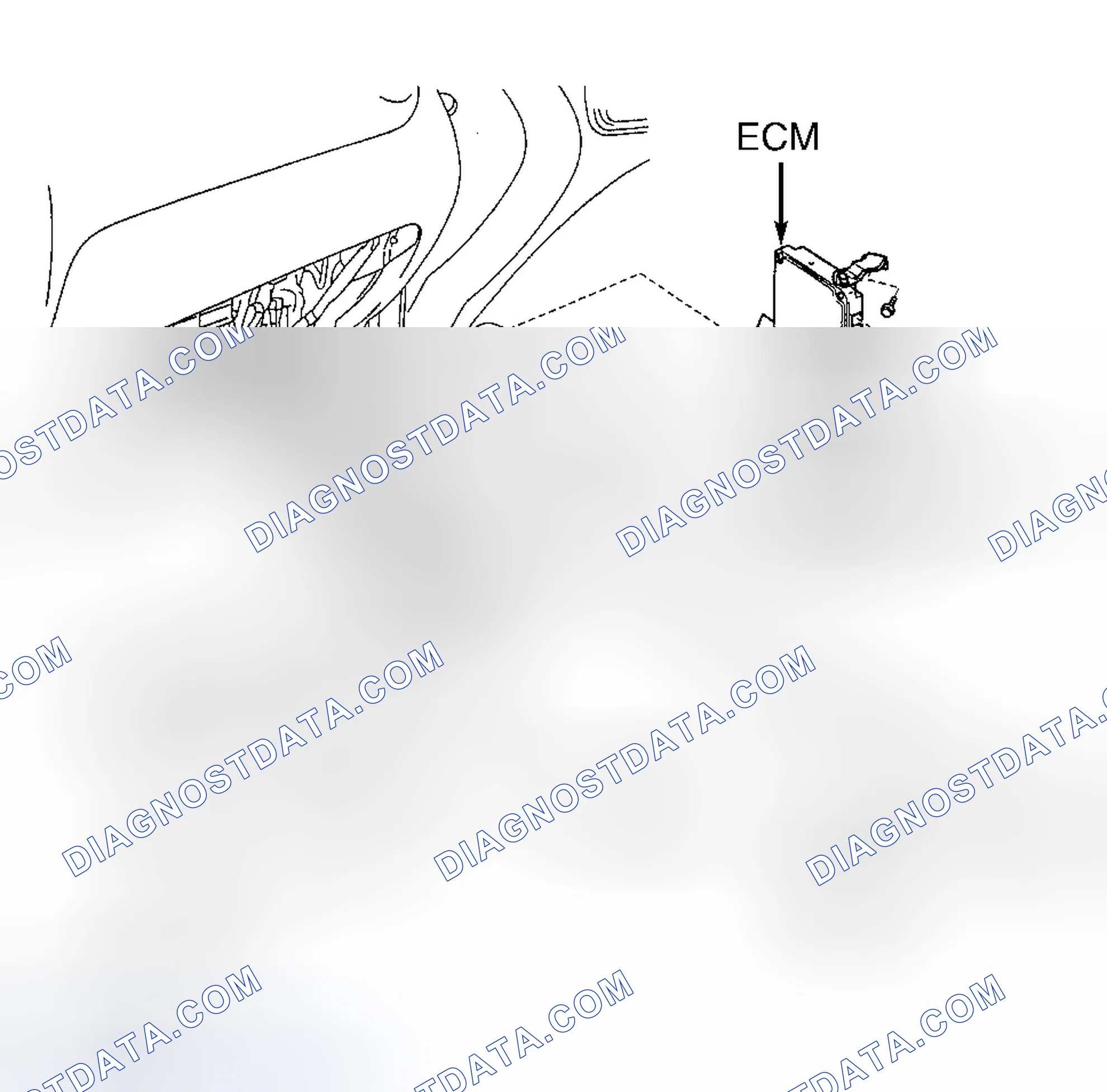 Scheme 306: ENGINE CONTROL MODULE LOCATION