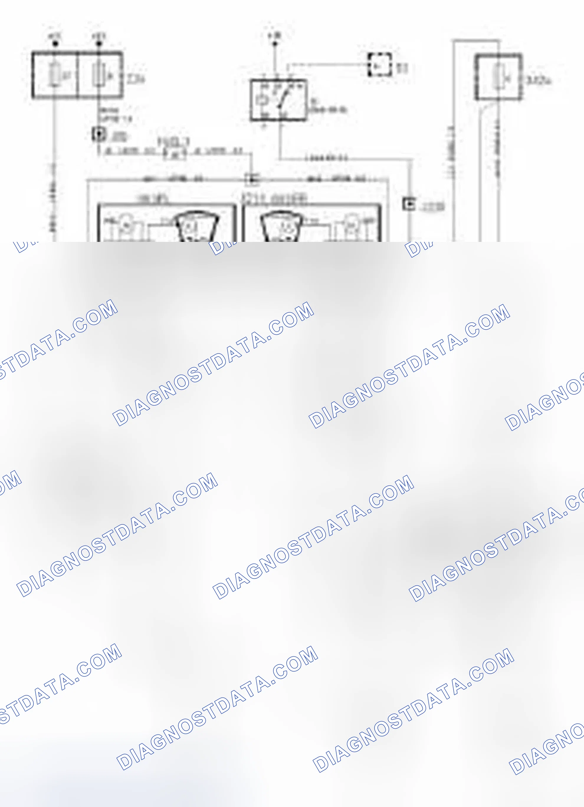 Scheme 703: Automatic headlamp beam adjustment, xenon headlamps