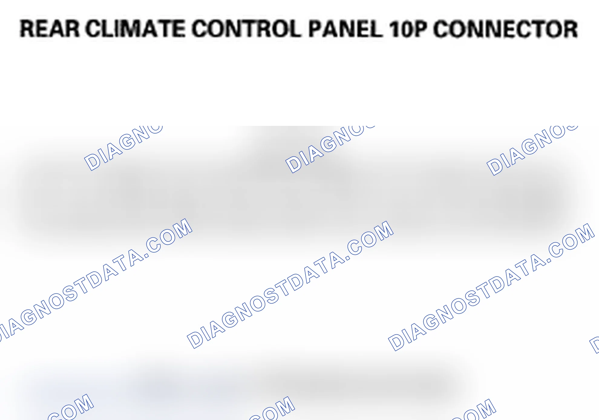 Scheme 22: Rear Climate Control Unit Inputs and Outputs