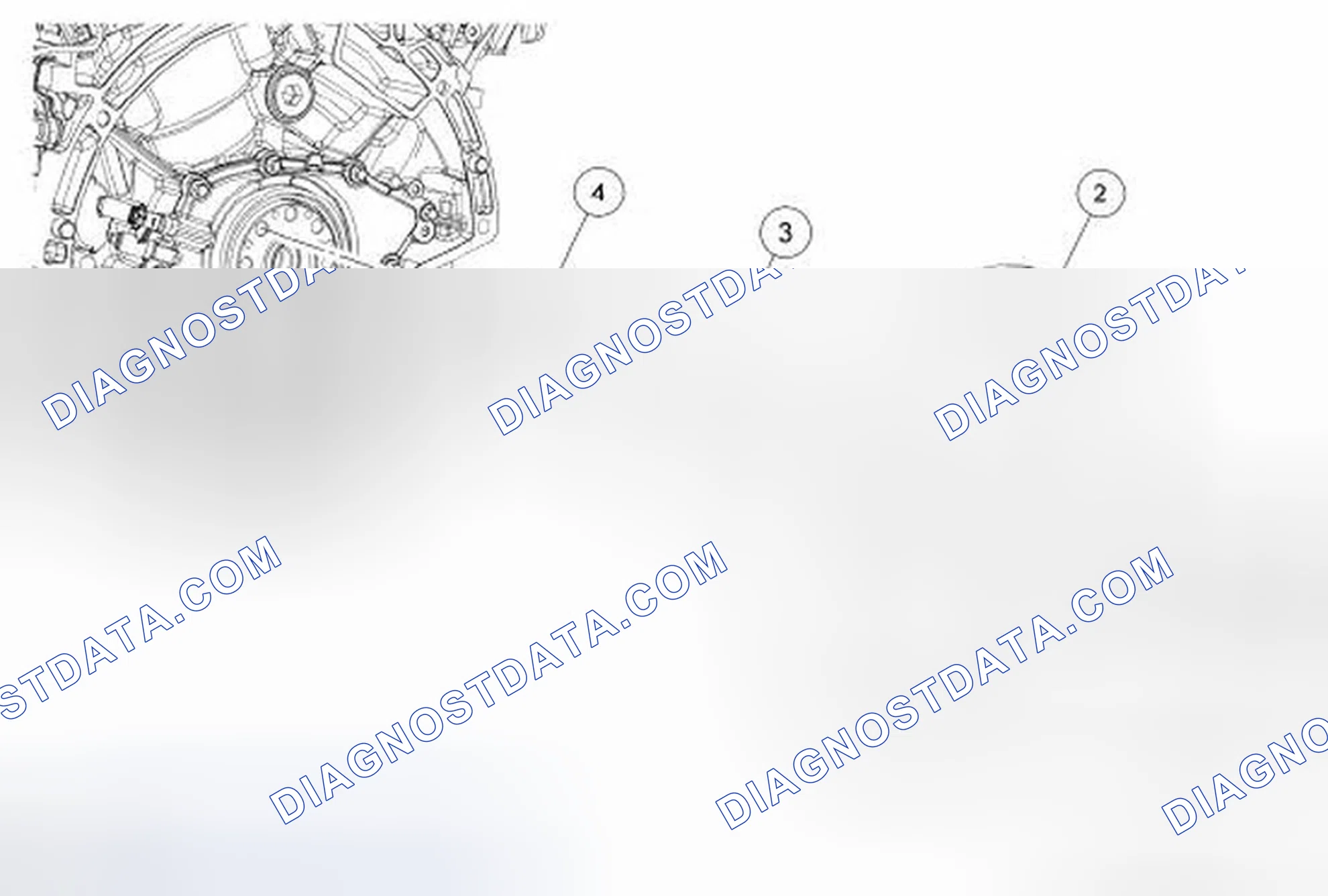 Scheme 15: Lower End Components - Exploded View, Flexplate and Crankshaft Rear Seal
