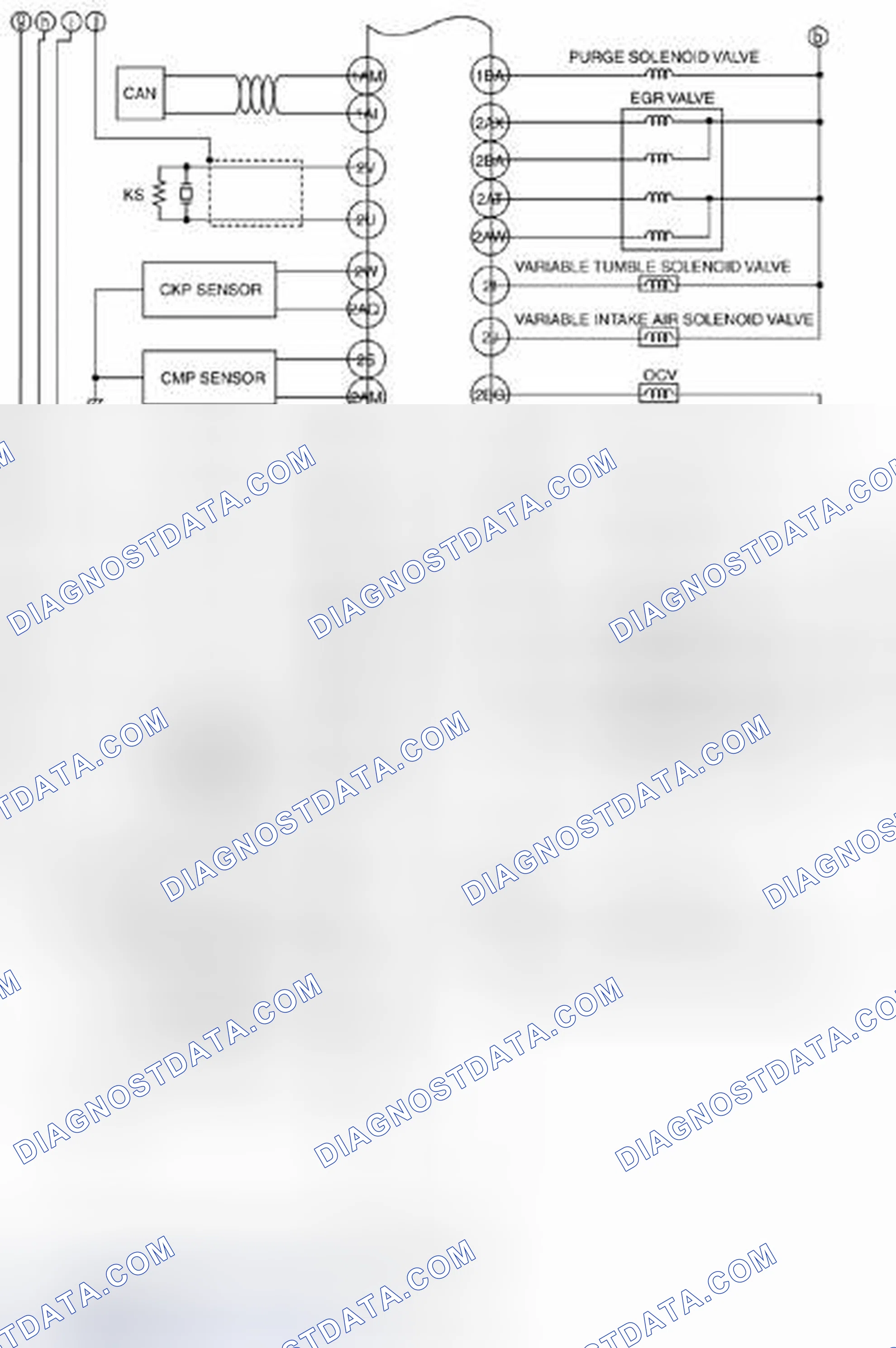 Scheme 61: Symptom Troubleshooting Wiring Diagram [MZR 2.0, MZR 2.5] (2 Of 2)