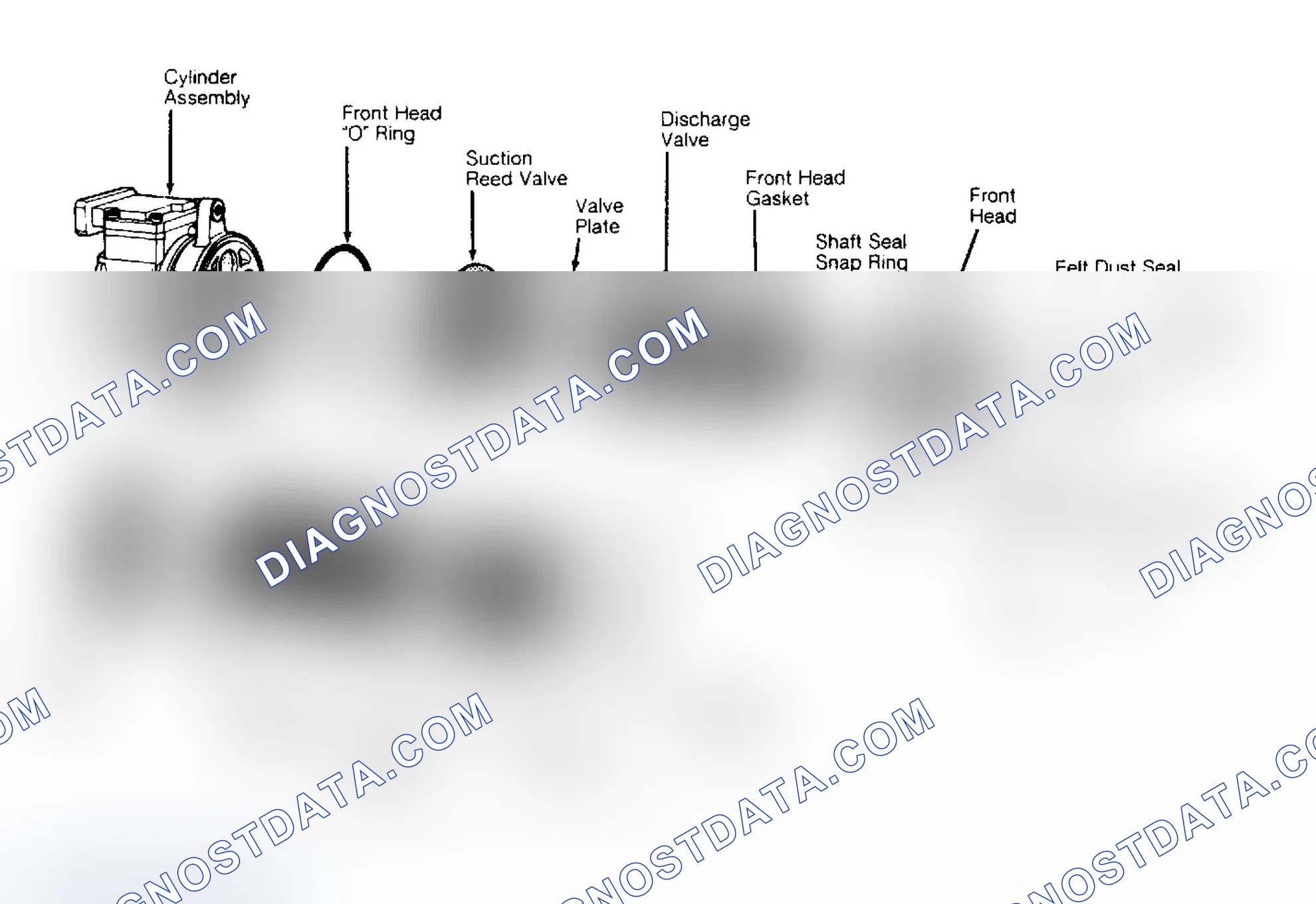 Scheme 16: Exploded View of Nippondenso 10PA20 Compressor