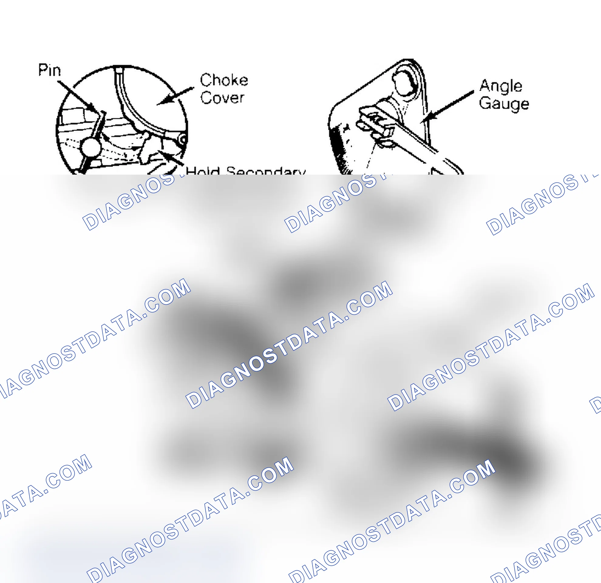Scheme 16: Choke Unloader Adjustment Bend tang to adjust.