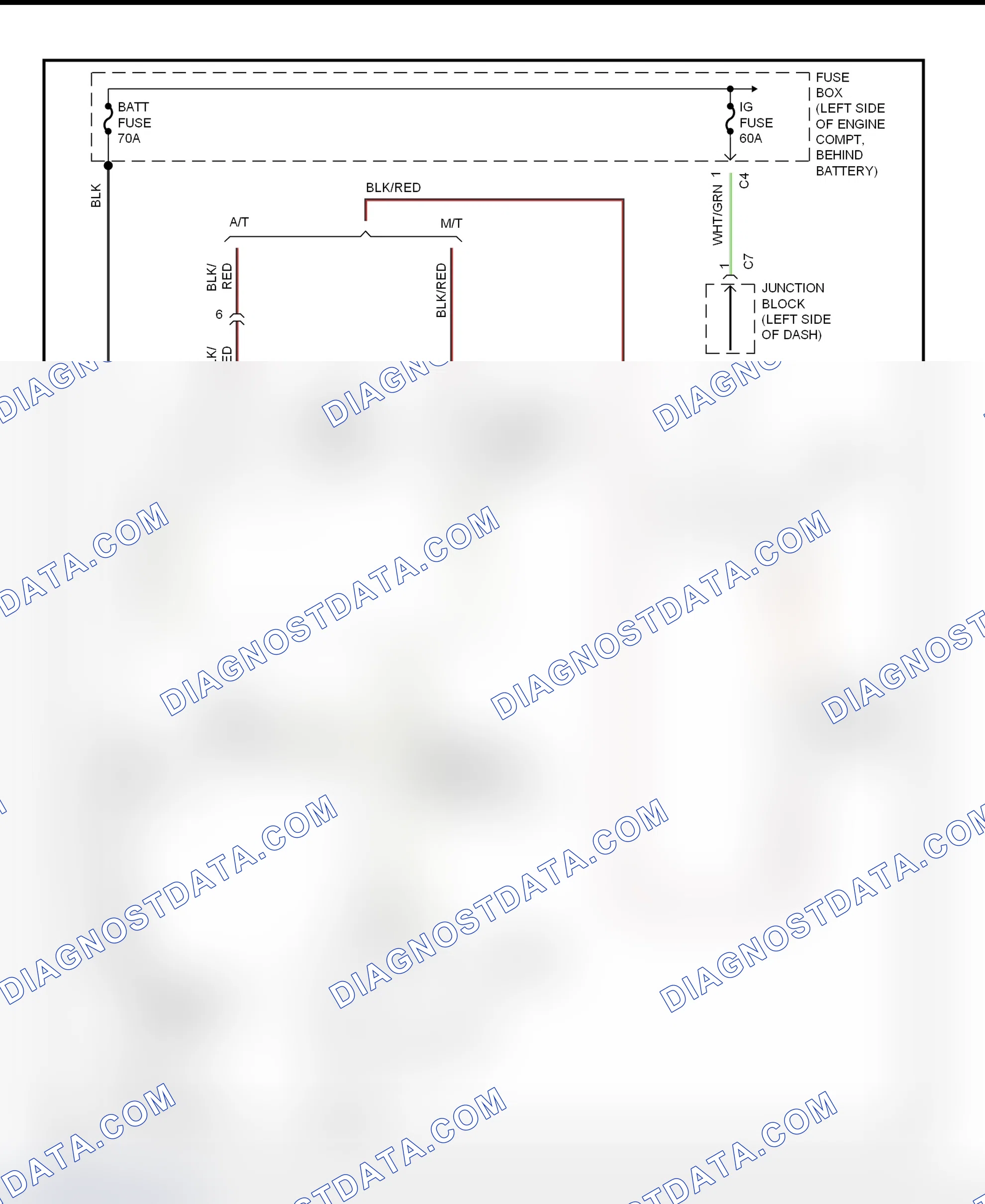 Fig. 10: Starting System Wiring Diagram (Metro & Firefly (Canadian))