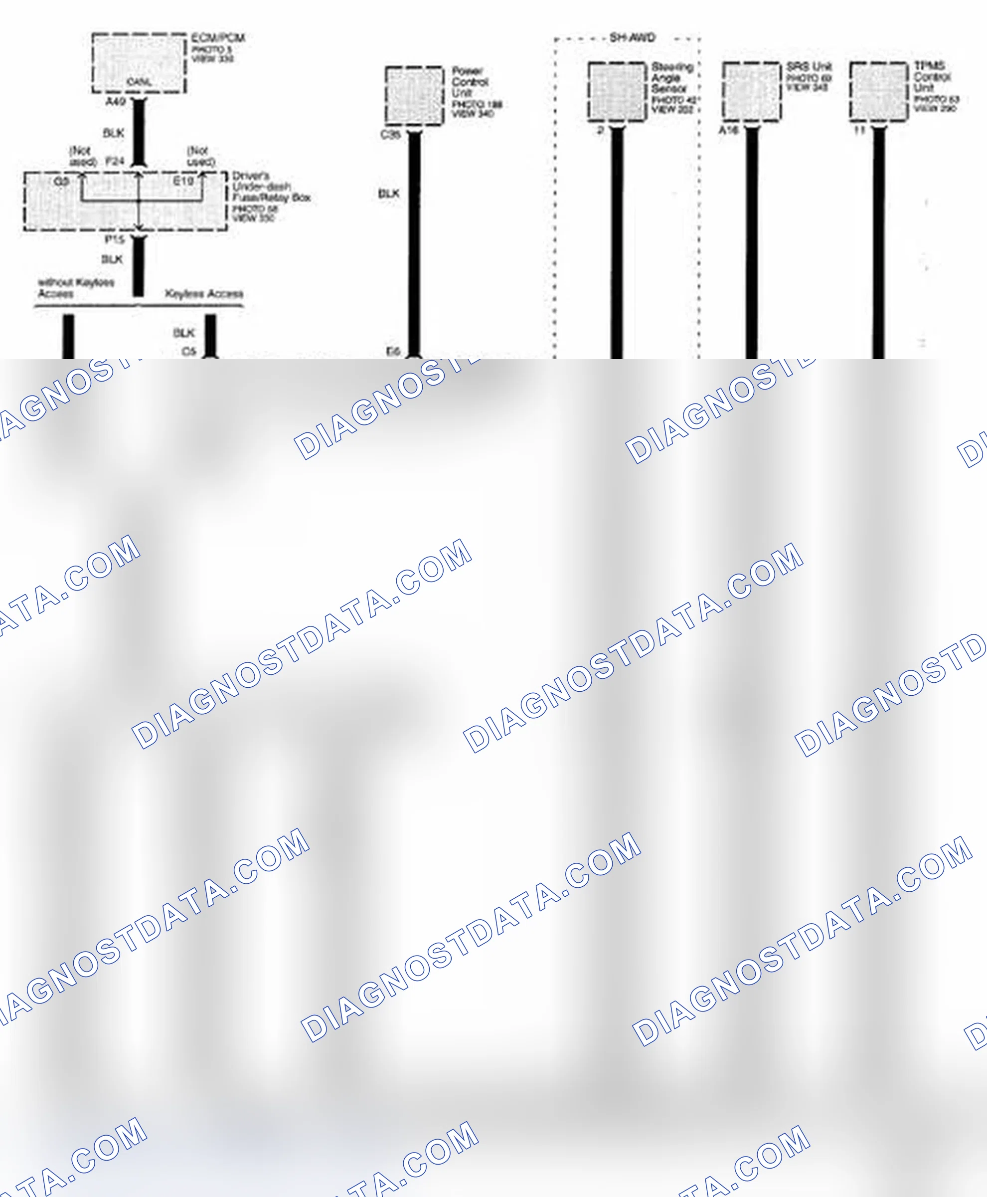 Scheme 290: Multiplex Integrated Control System Circuit Diagram - F-CAN Communication Line (Low) (Page 50-8)