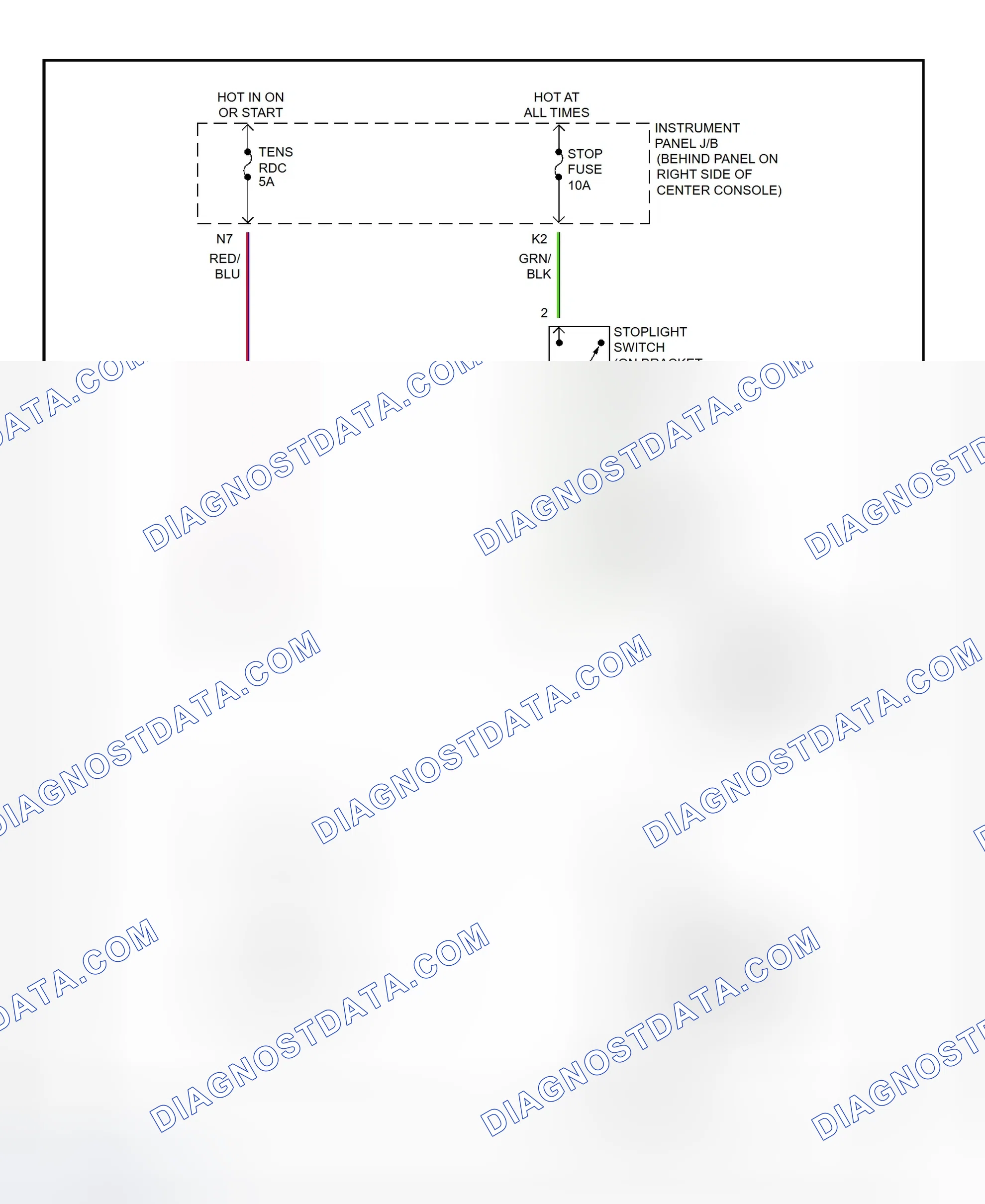 Scheme 373: Shift Interlock System Wiring Diagram (2001 - Toyota Celica)
