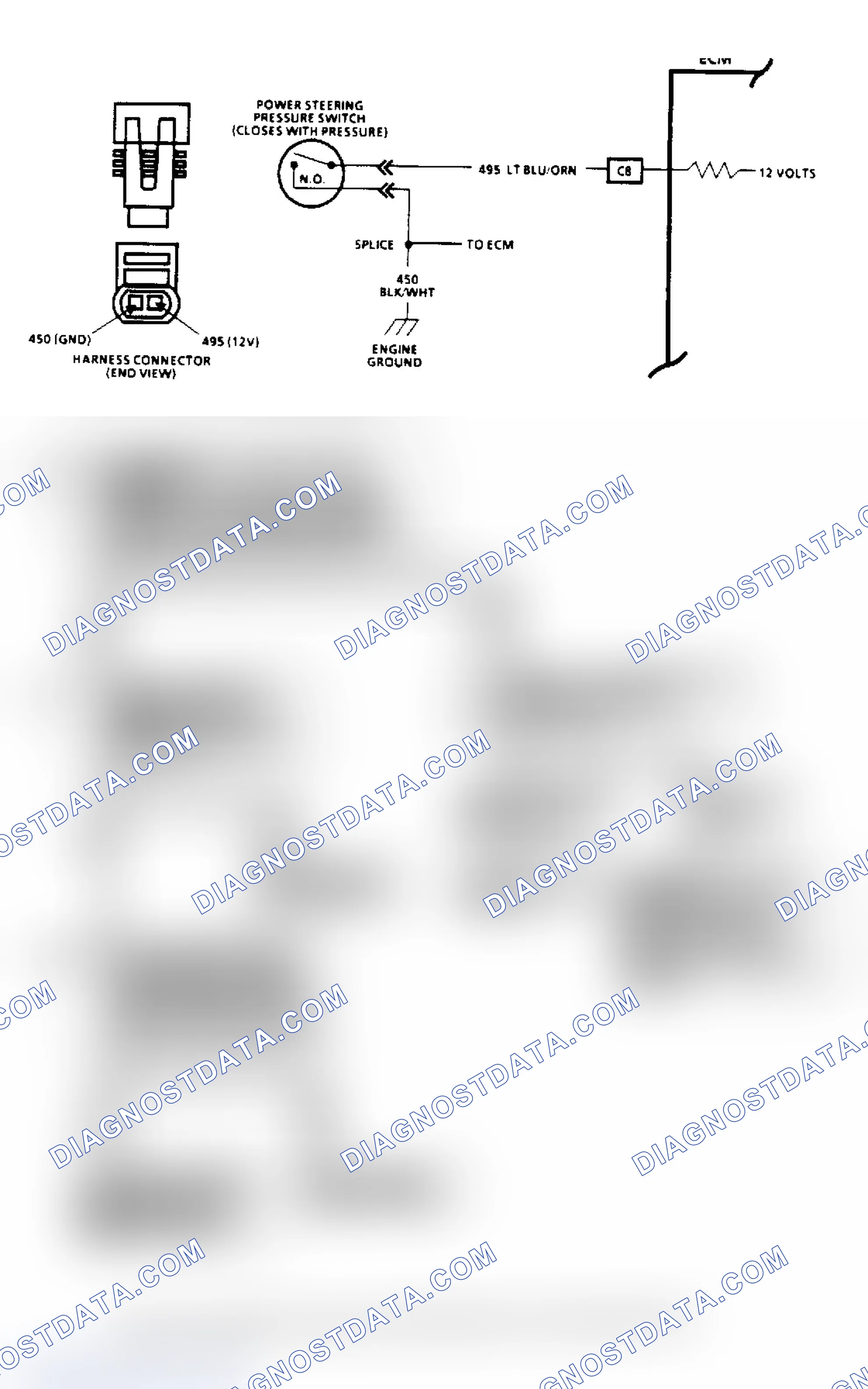 Scheme 151: Power Steering Pressure Switch (2.5L)
