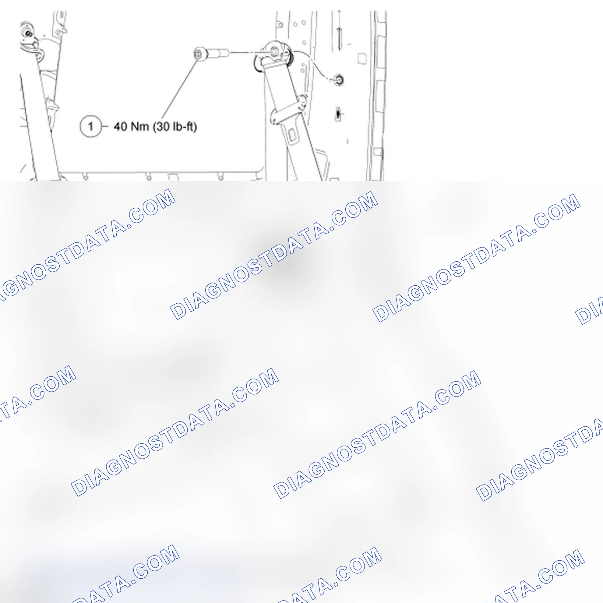 Scheme 12: Safety Belt Retractor - Second Row, Outboard