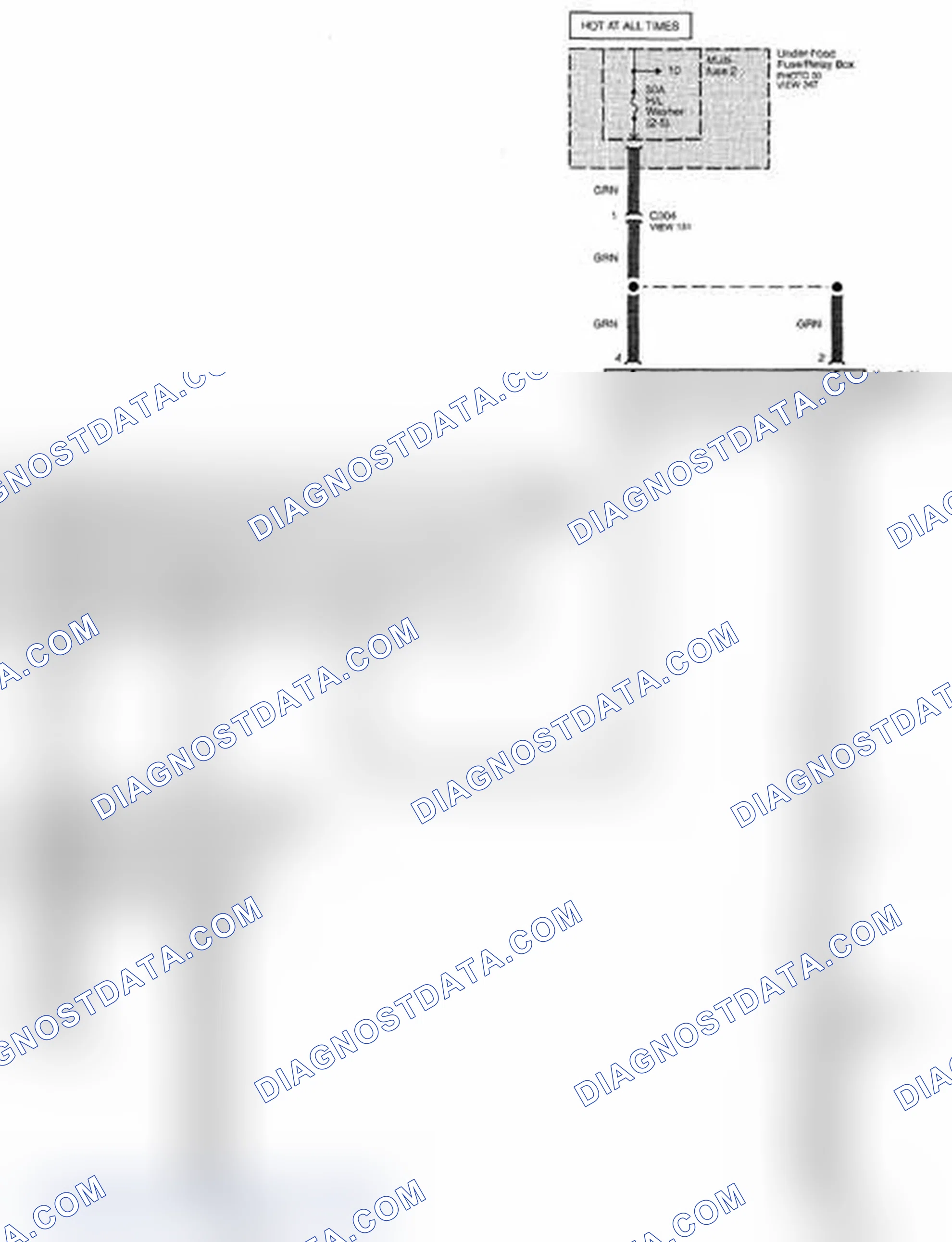 Scheme 331: Headlight Washer Circuit Diagram(Page 93-1)