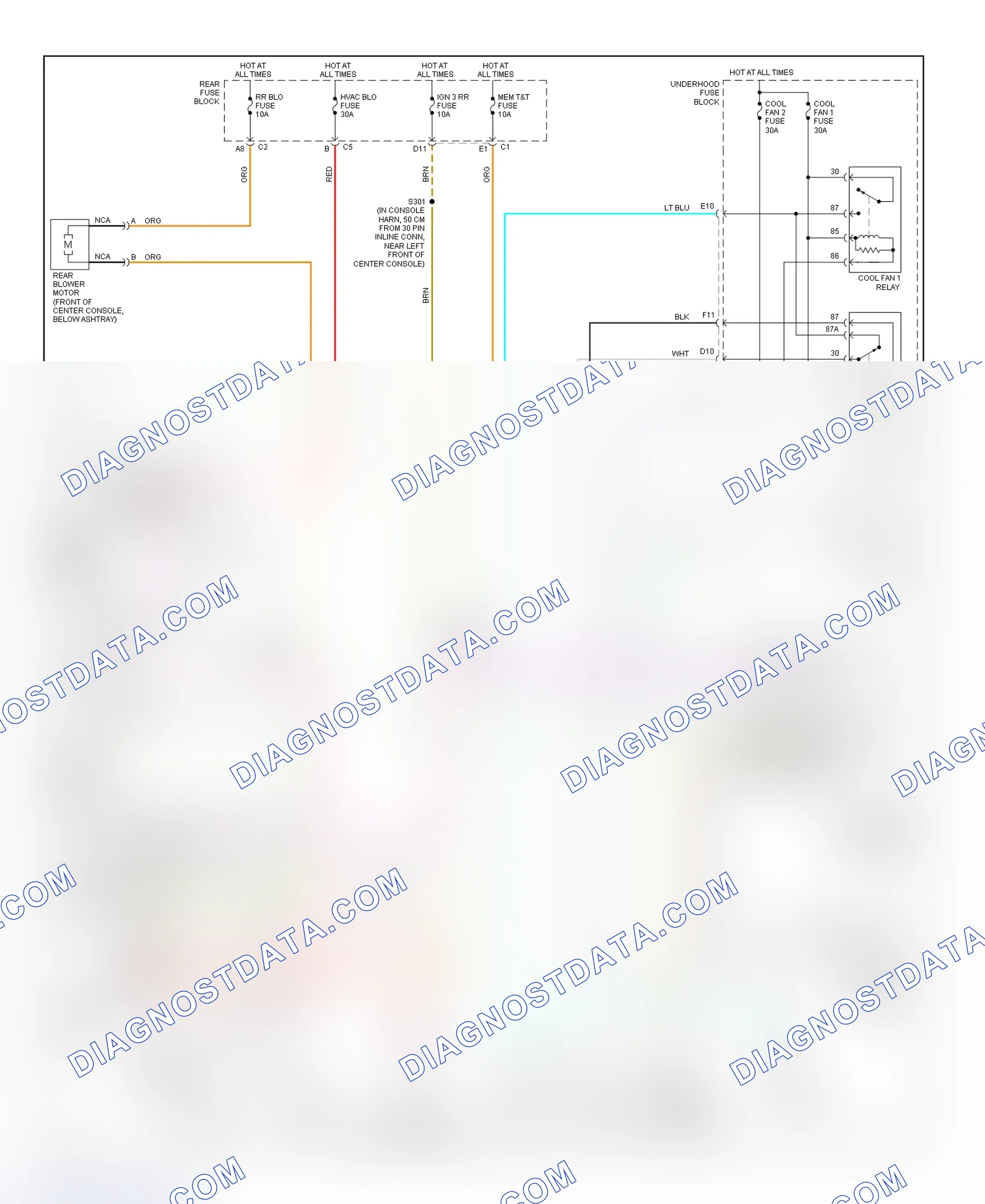 Scheme 10: Automatic A/C-Heater System Wiring Diagram (Deville - 2 Of 2)