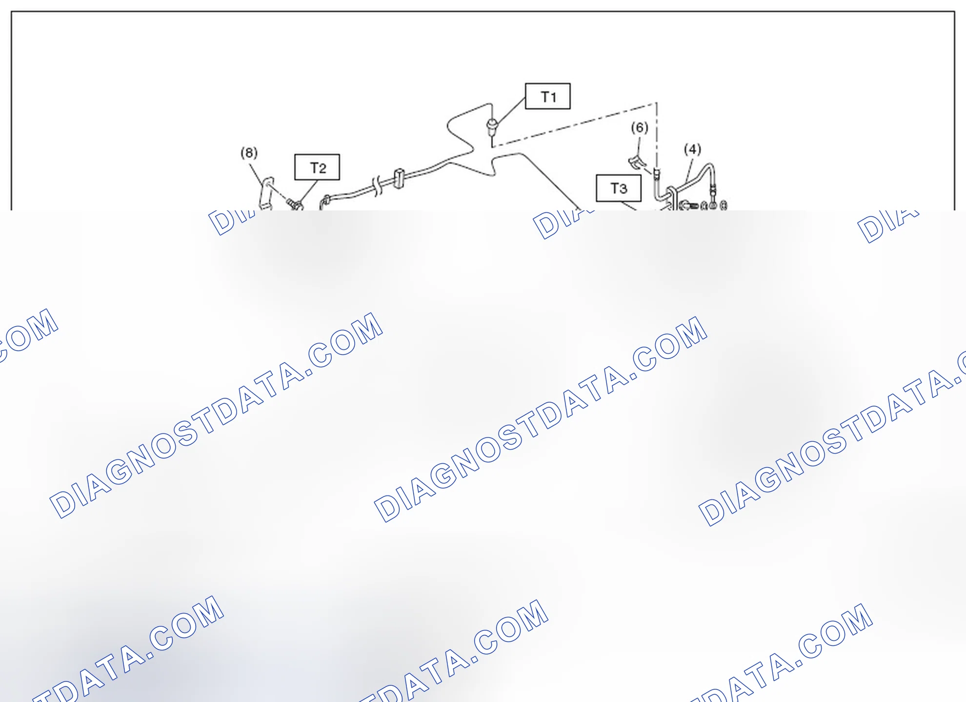 Scheme 14: CENTER AND REAR BRAKE PIPES AND HOSES