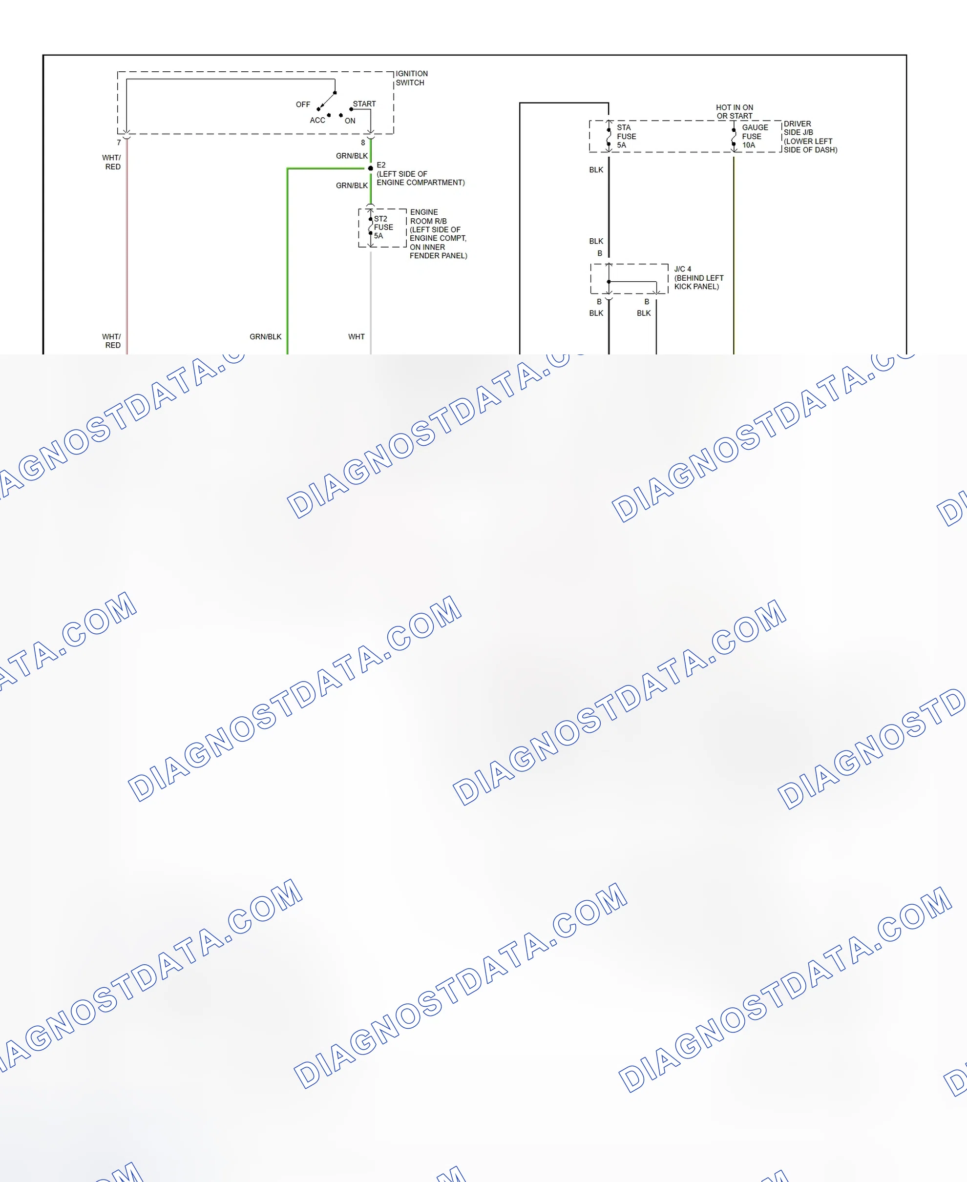 Fig. 34: Starting System Wiring Diagram (Tundra)