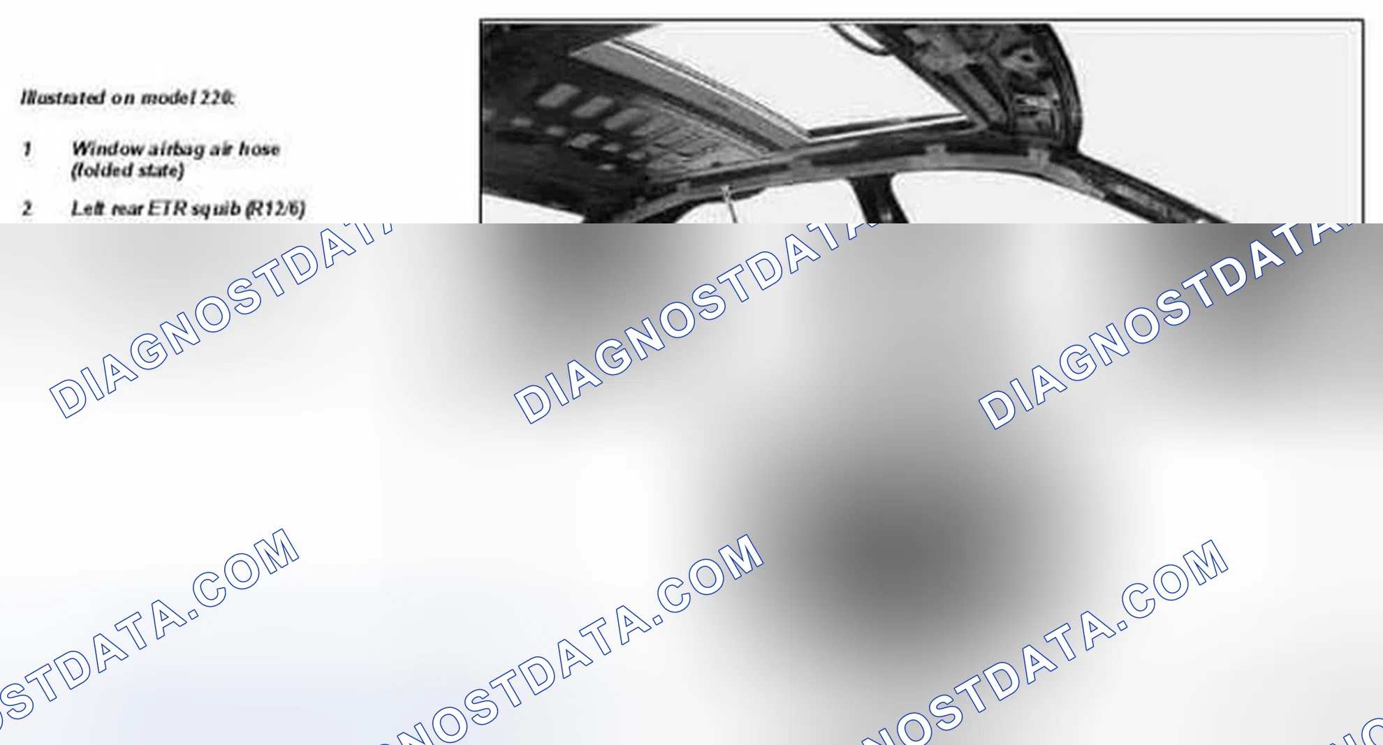Scheme 43: Identifying Window Airbag Components Location