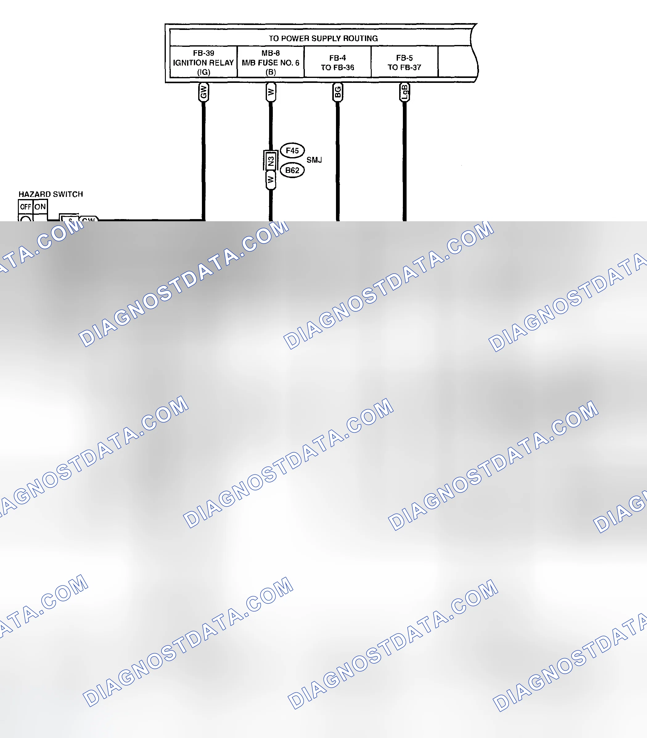 Scheme 78: Turn Signal Light & Hazard Light Schematic (1 Of 2)