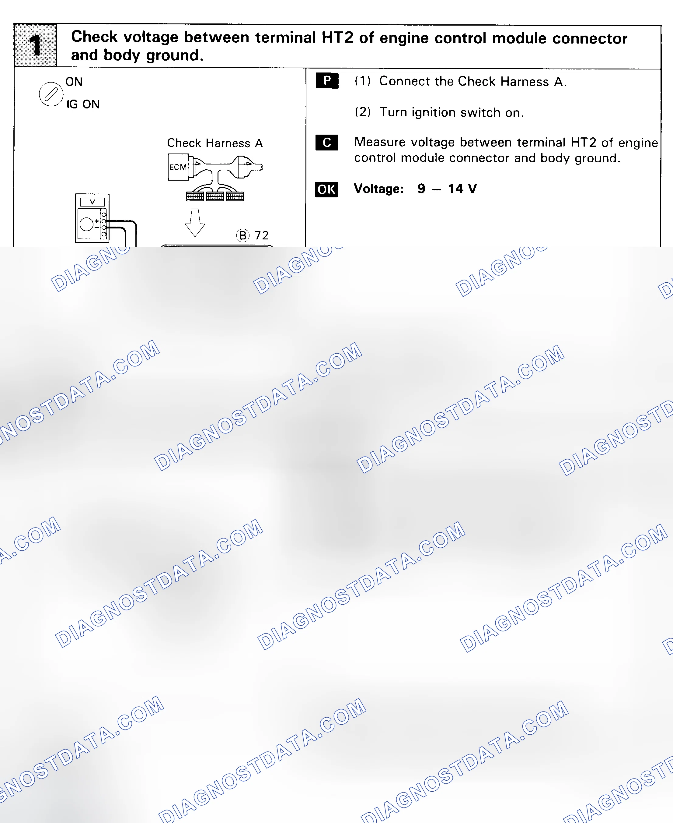 Scheme 145: DTC 27 - SUB-OXYGEN SENSOR SIGNAL