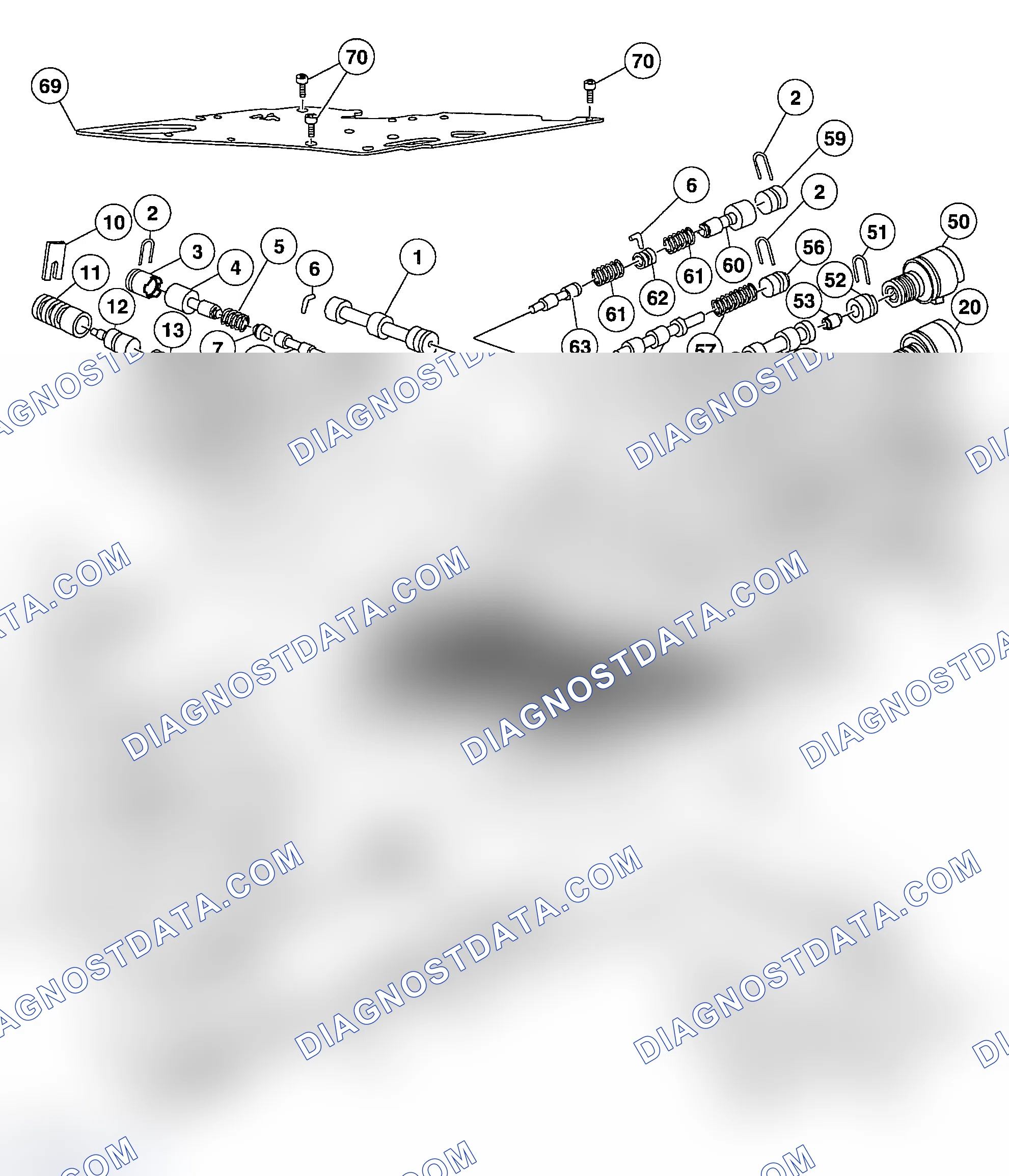 Scheme 552: Main Control Valve Body Components