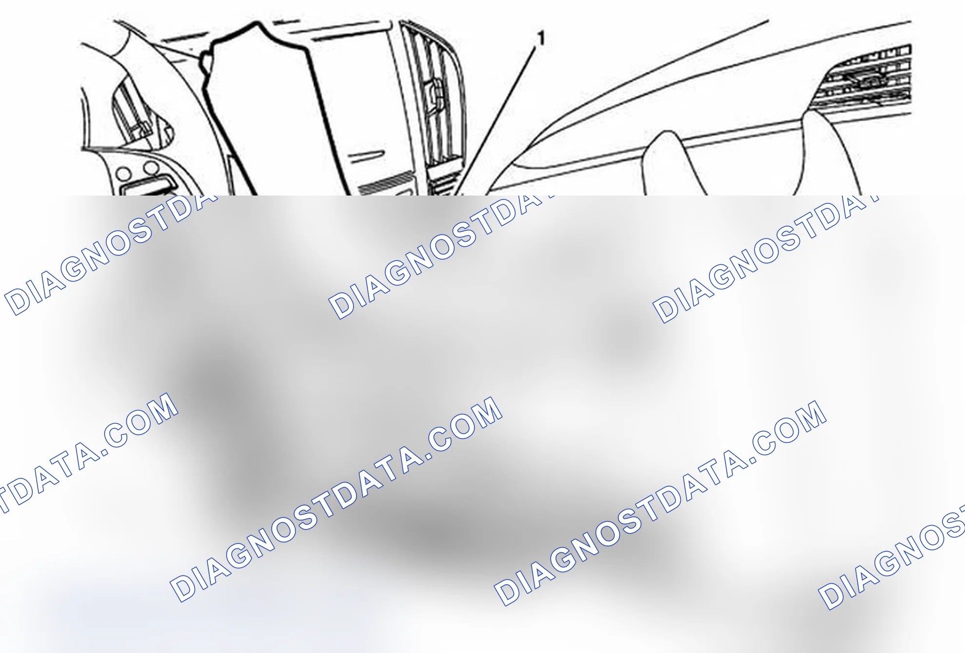 Scheme 119: Front Floor Console Side Trim Panel Replacement - Left Side