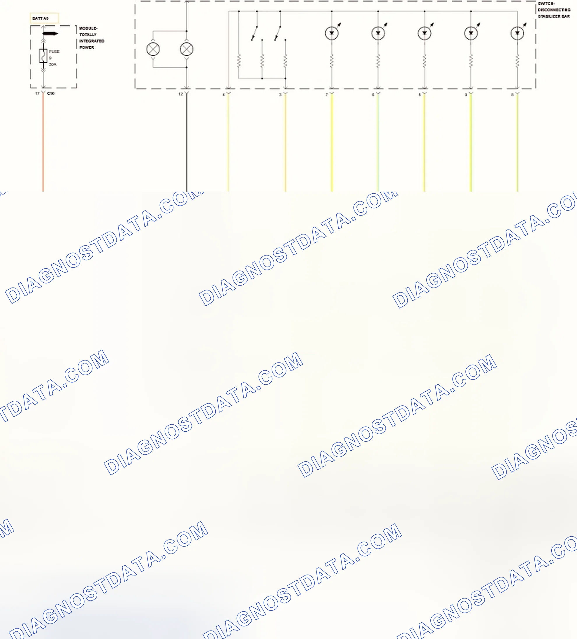 Scheme 622: C230F-LOCKER/DIFFERENTIAL INDICATOR SUPPLY CIRCUIT PERFORMANCE