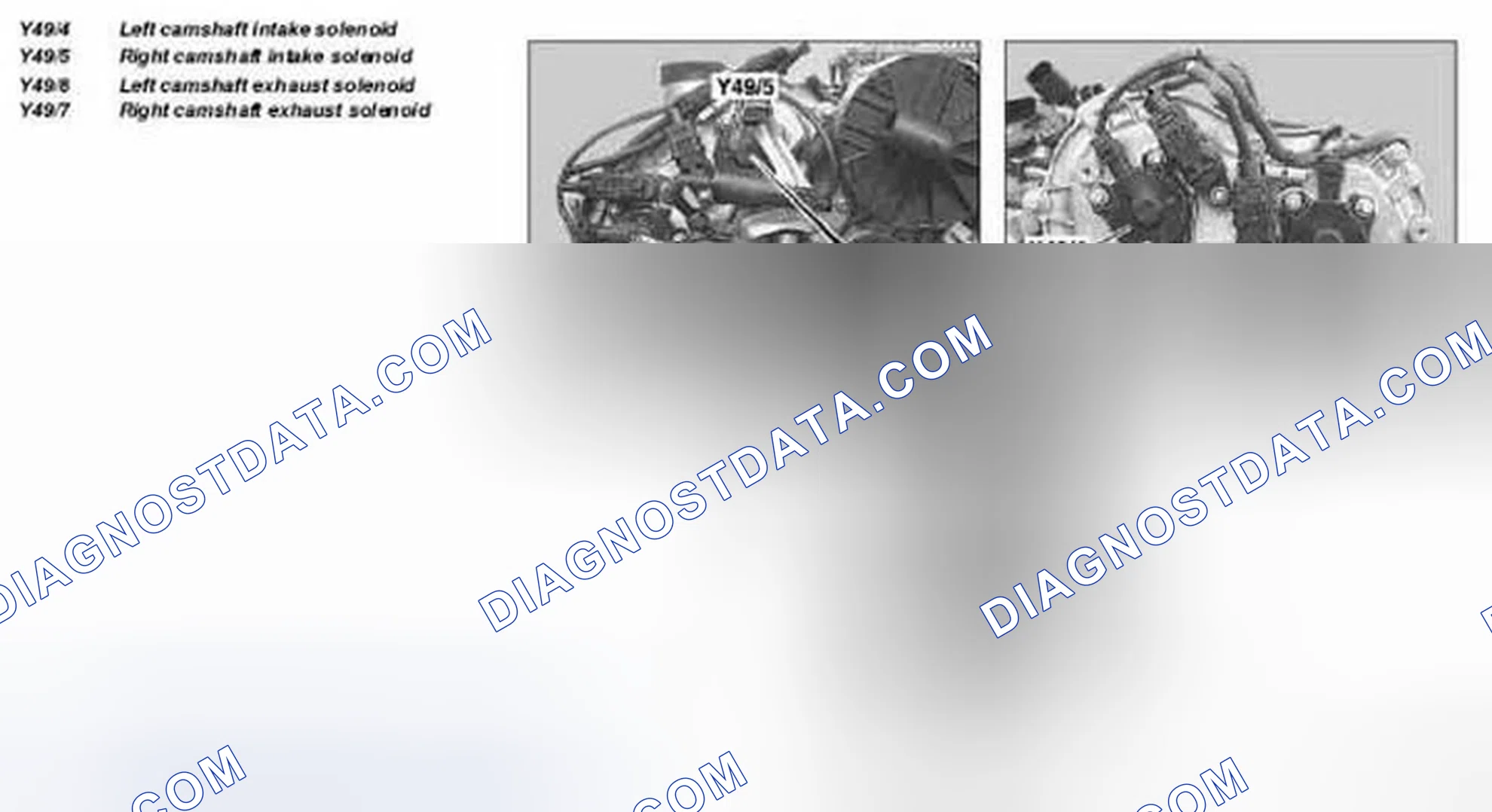 Scheme 3: Locating Camshaft Intake And Exhaust Solenoids - Engine 272.920/940/941