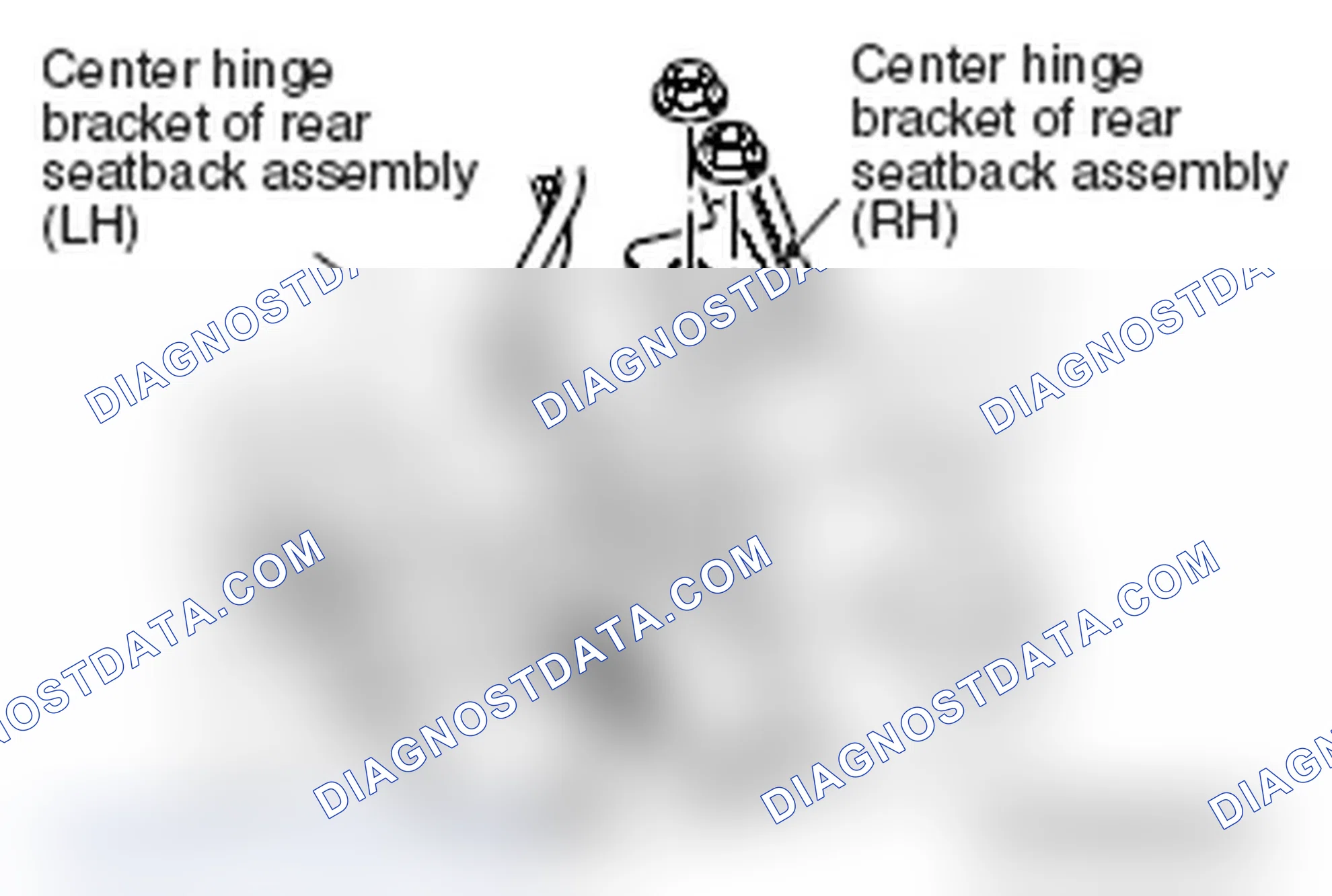 Scheme 40: >> A << REAR SEATBACK ASSEMBLY (LH/RH) INSTALLATION