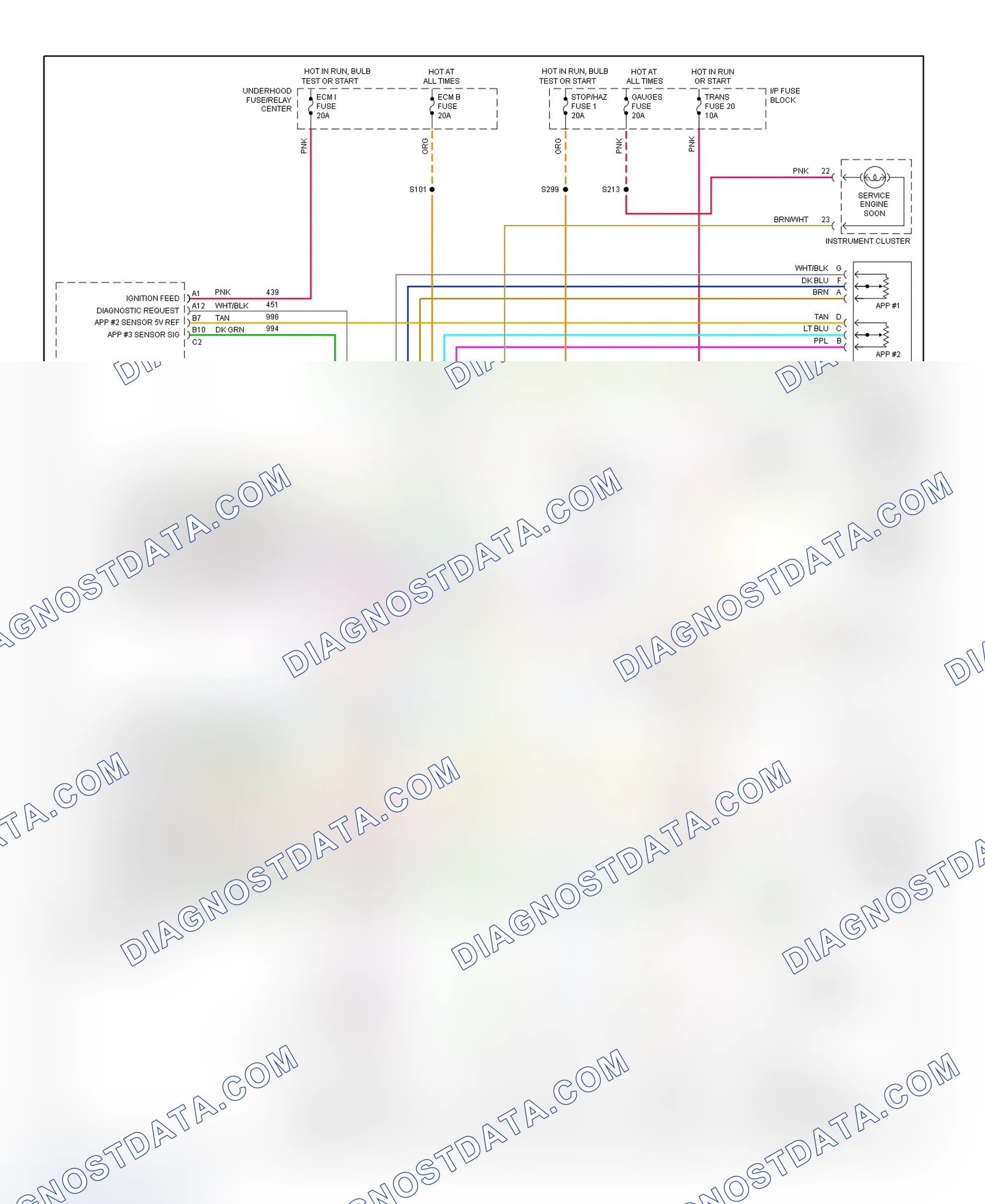 Scheme 166: Wiring Diagram ("C" & "K" Series - 6.5L)