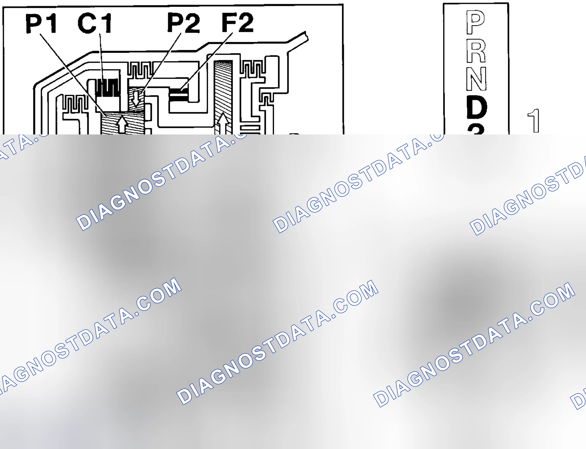 Scheme 401: Positions D and 3 - 1st gear