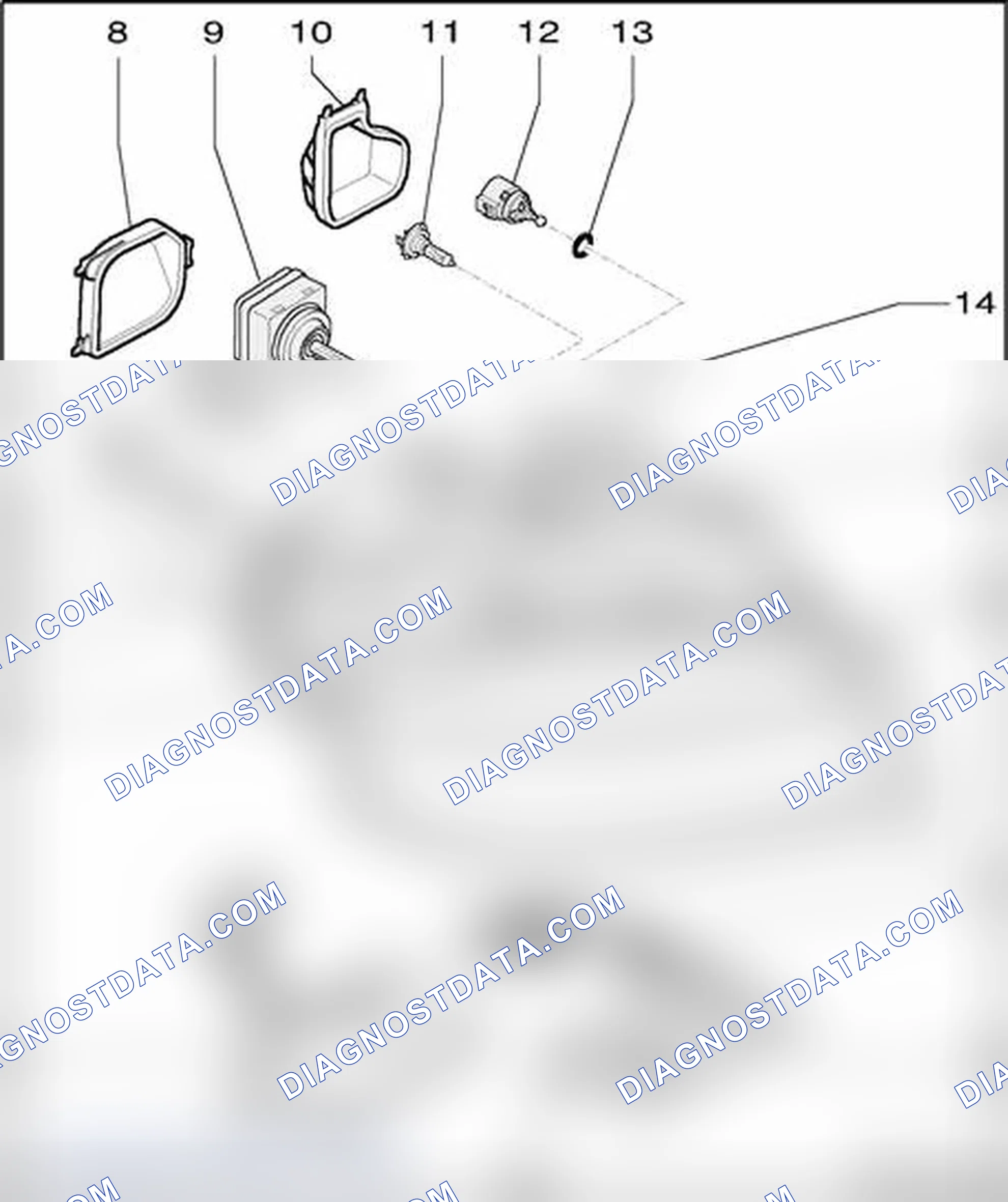 Scheme 212: Headlamps with High Intensity Gas Discharge (HID) Lamps, assembly
